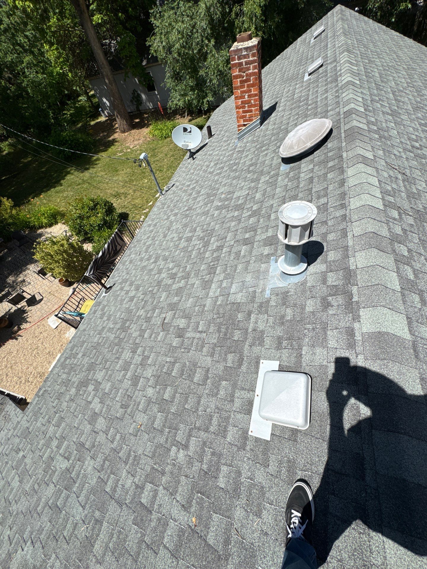 Residential Roof Replacement With Gray Architectural Shingles in Boise by Olive Roofing