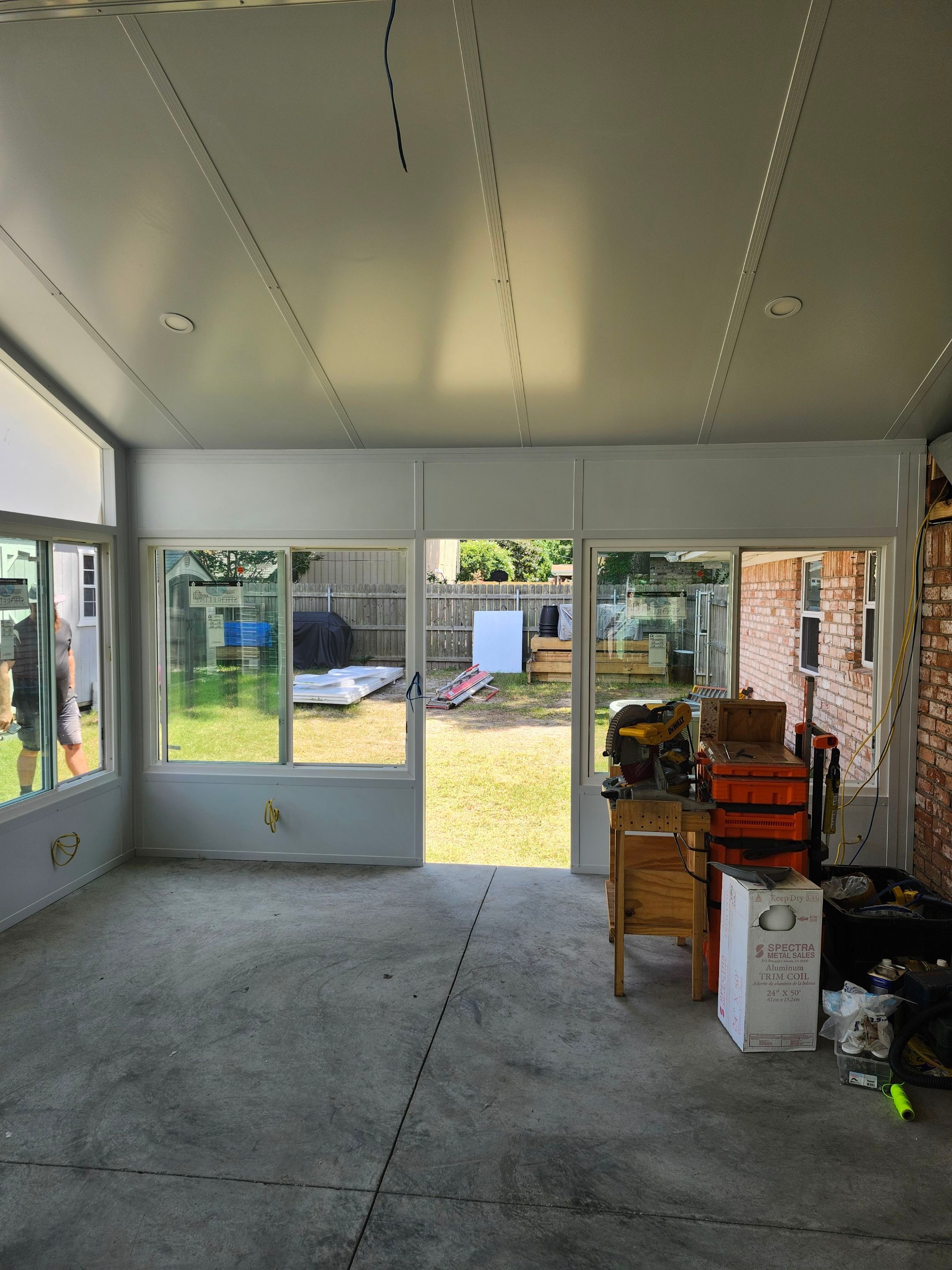 Cathedral Glass Room w/Adjoining Patio Cover by Titan Sunrooms