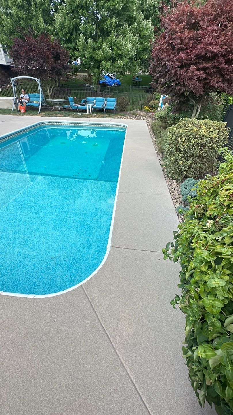 Pool Deck + Driveway + Garage Project in Venetia by Floors in a Day, Inc