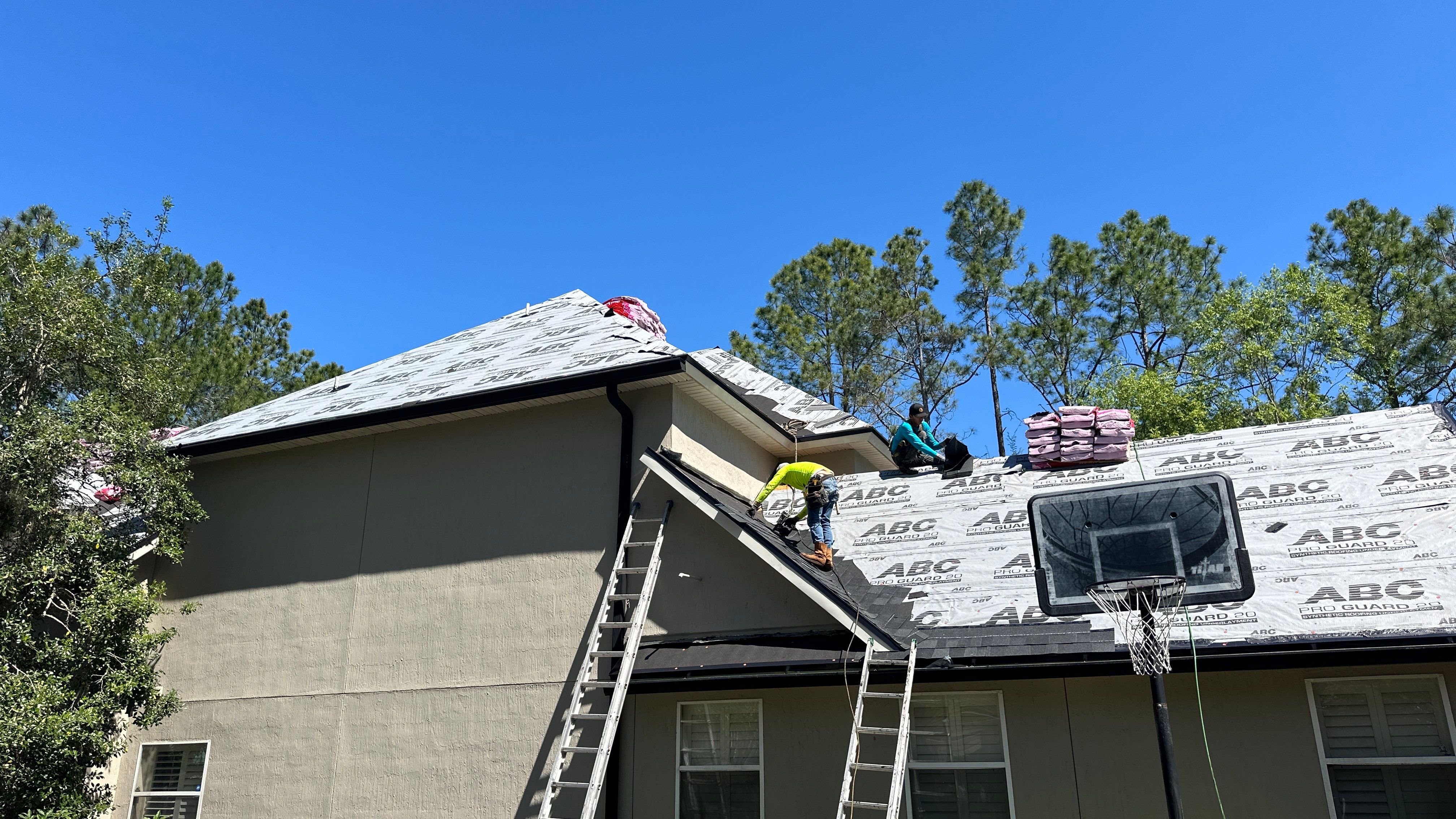 Residential Roofing Installation using Owens Corning TruDefinition Duration Shingles by Galaxy Builders, Inc.