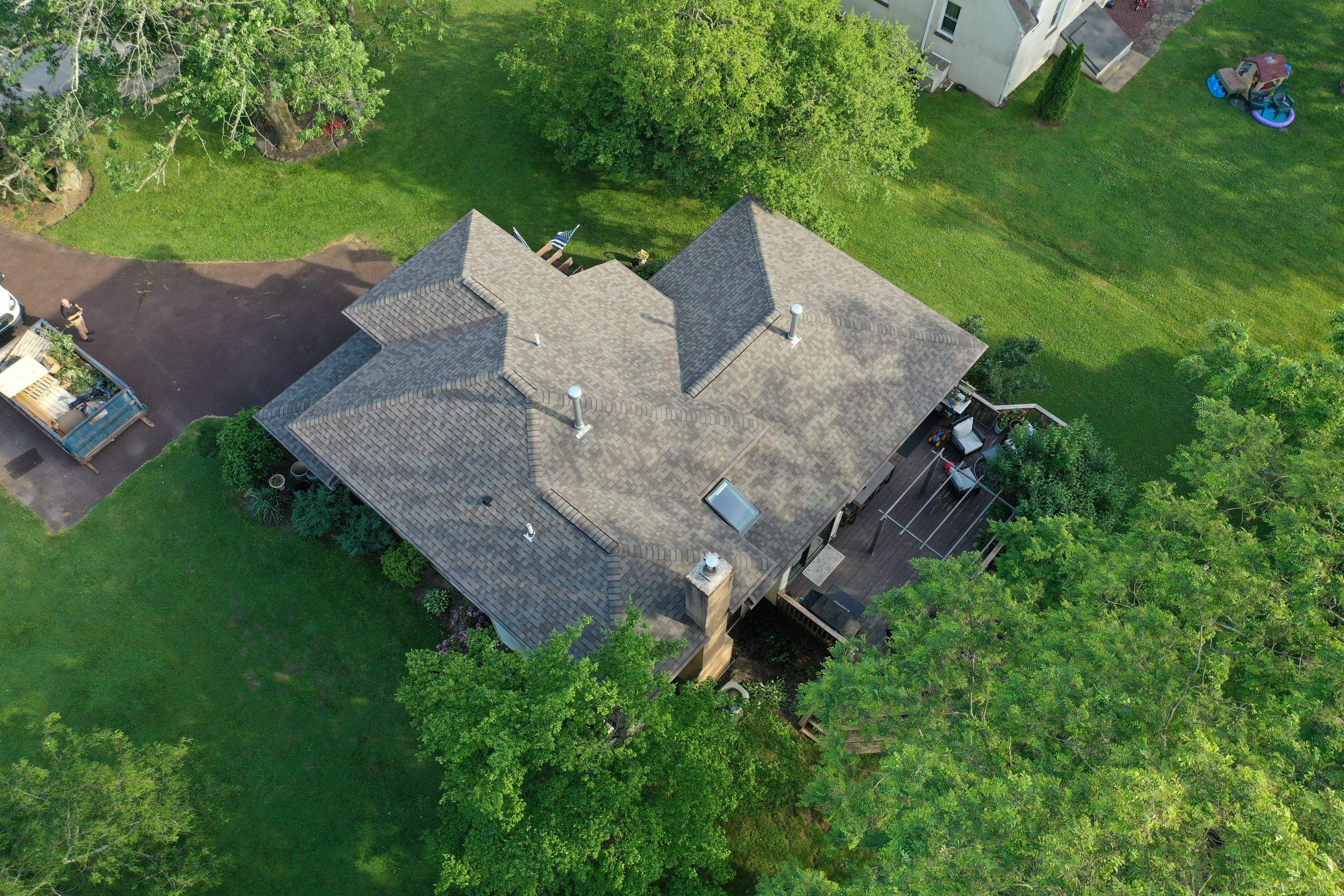 Roofing Installation using CertainTeed Landmark - Weathered Wood by Storm Guard of Ches-Mont PA