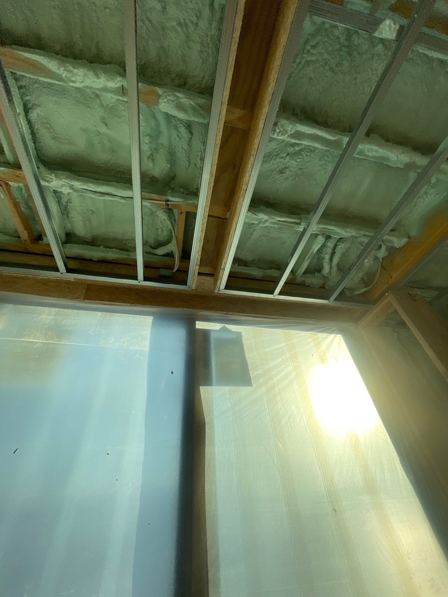 New Construction using Closed Cell Spray Foam by NYS Foam & Energy