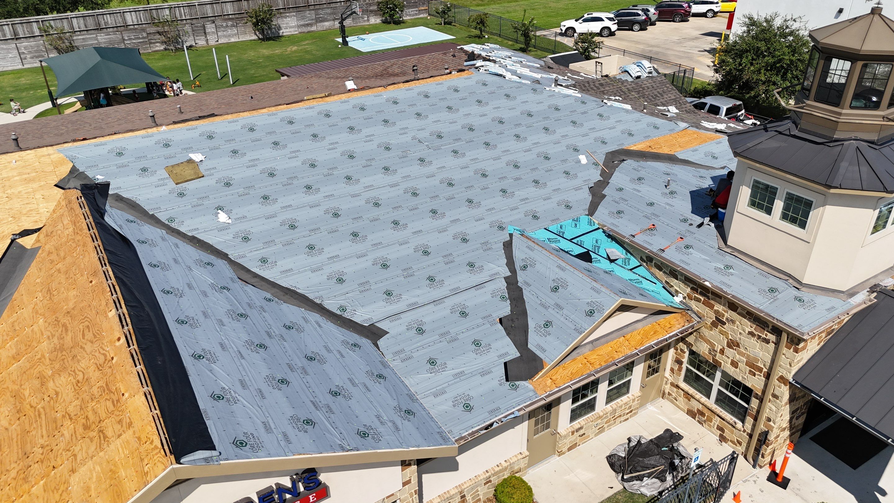 Roof Replacement on a Daycare! by Core Four Roofing