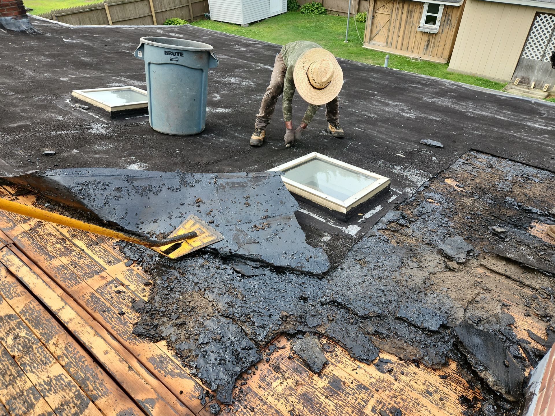 Residential Roofing Installation using Owens Corning TruDefinition Duration AR - Estate Gray by A Plus Exterior