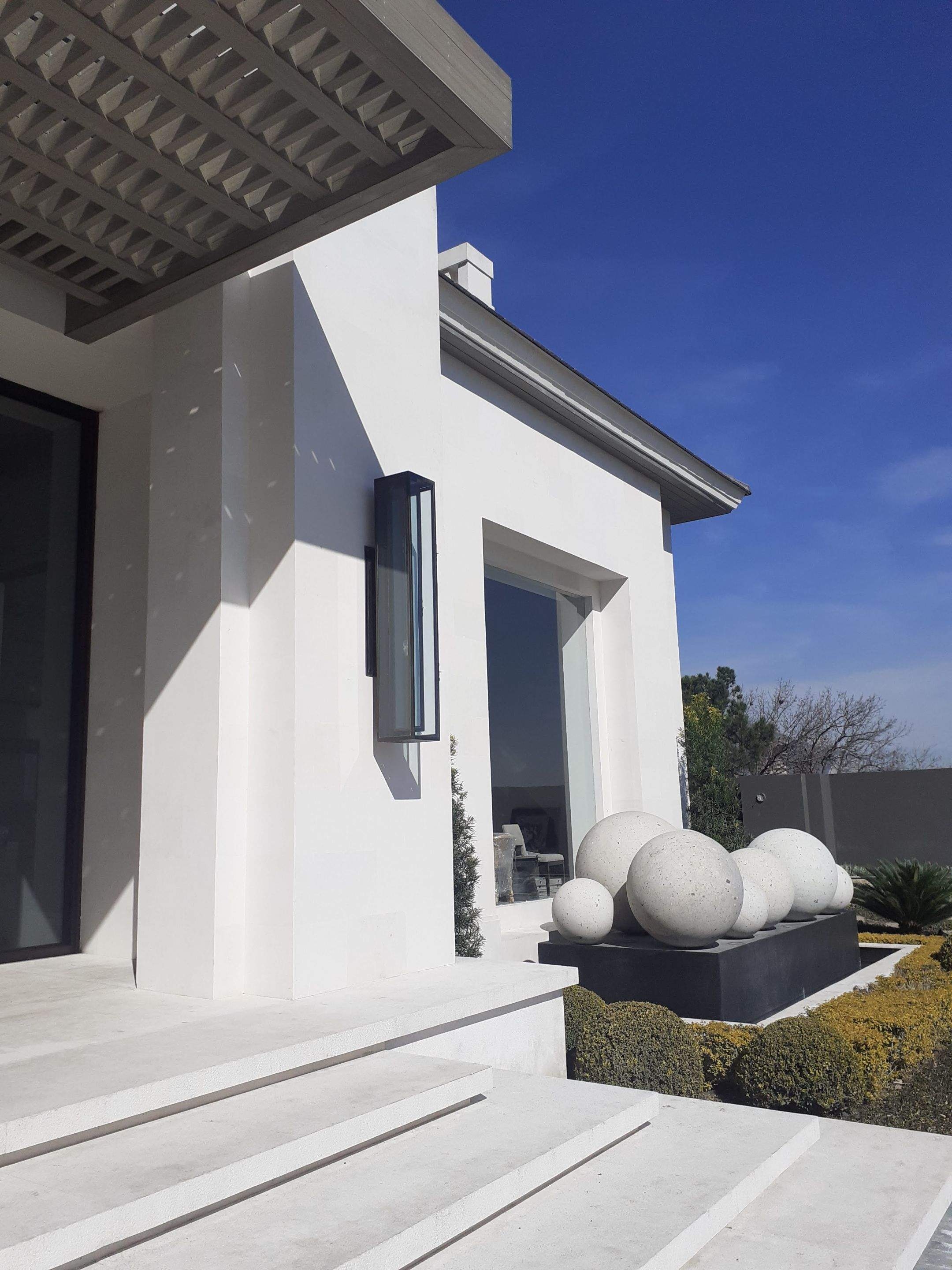 Architectural Outdoor Lighting and Custom Decorative Lantern Installation by Solara Custom Living
