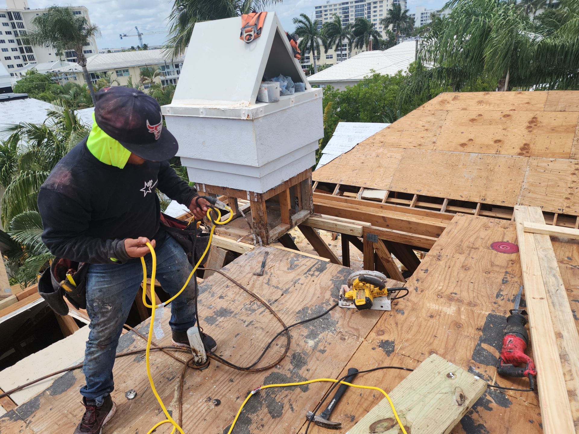 Delray Beach Tile Roof Replacement with Hurricane Strap Reinforcement by Aastro Roofing