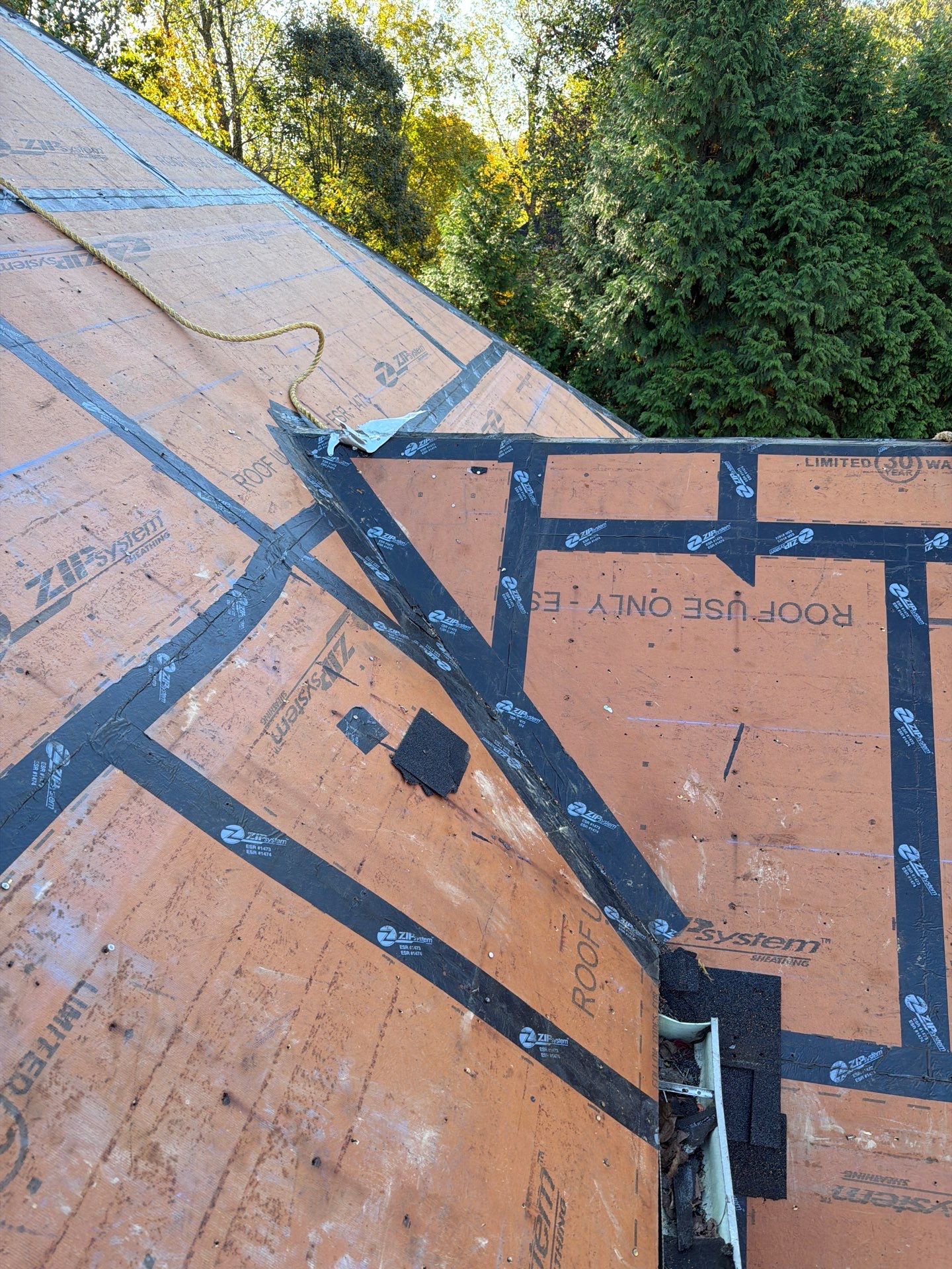 Residential Roofing Installation using GAF Timberline HDZ Charcoal by Rainstoppers Roofing
