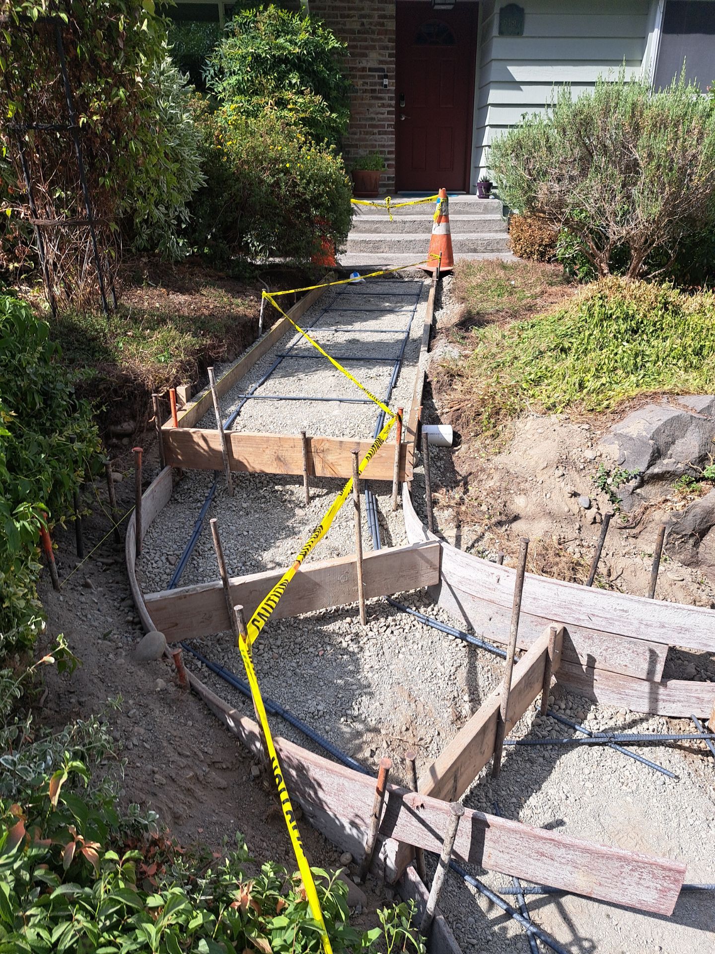 Front Driveway & Stairs Concrete Renovation | Kenmore  by Jireh Asphalt & Concrete Inc 