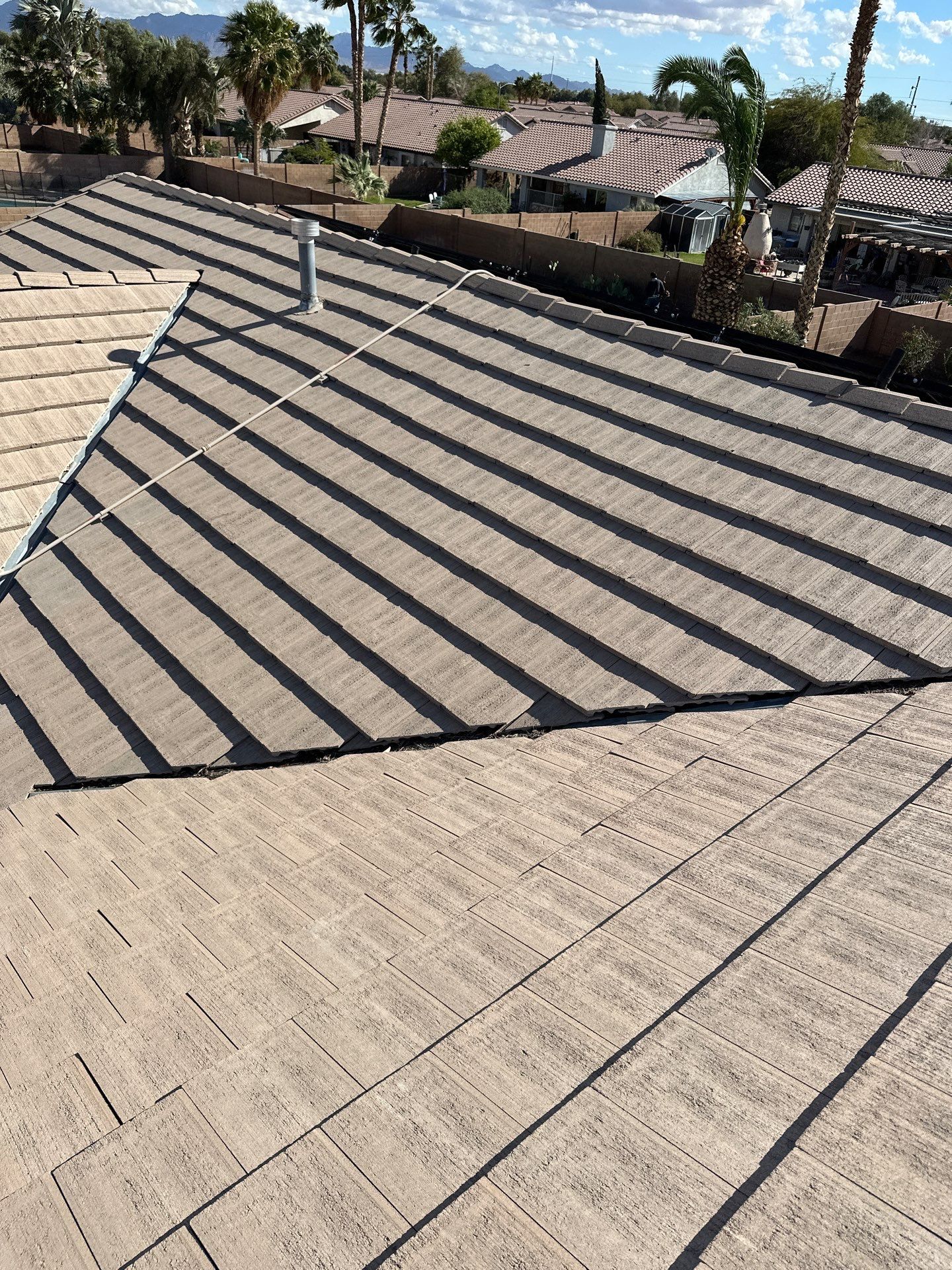 Savannah Beige Concrete Tiles by Reimagine Roofing