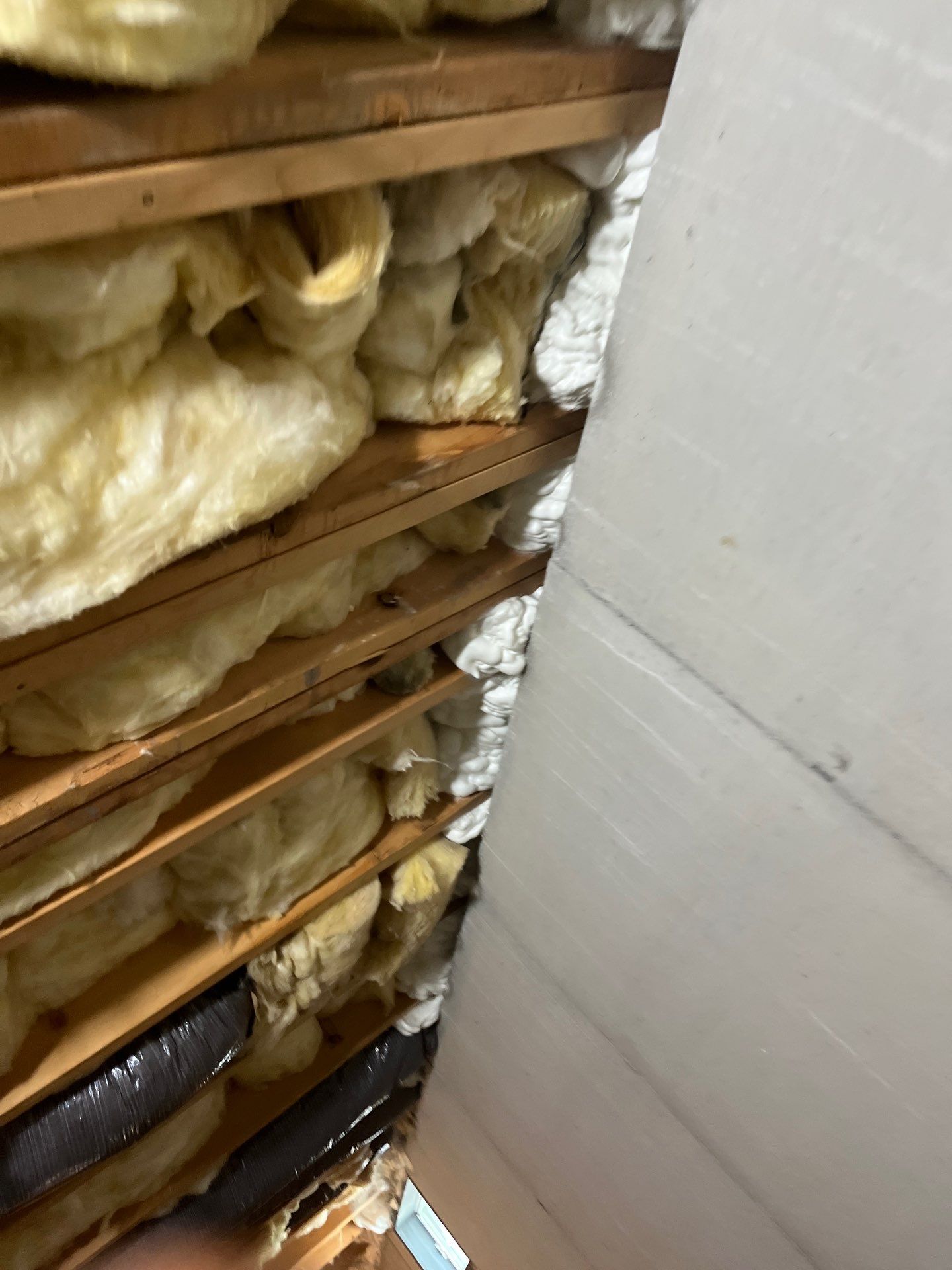 Attic Insulation using open cell spray foam by NYS Foam & Energy