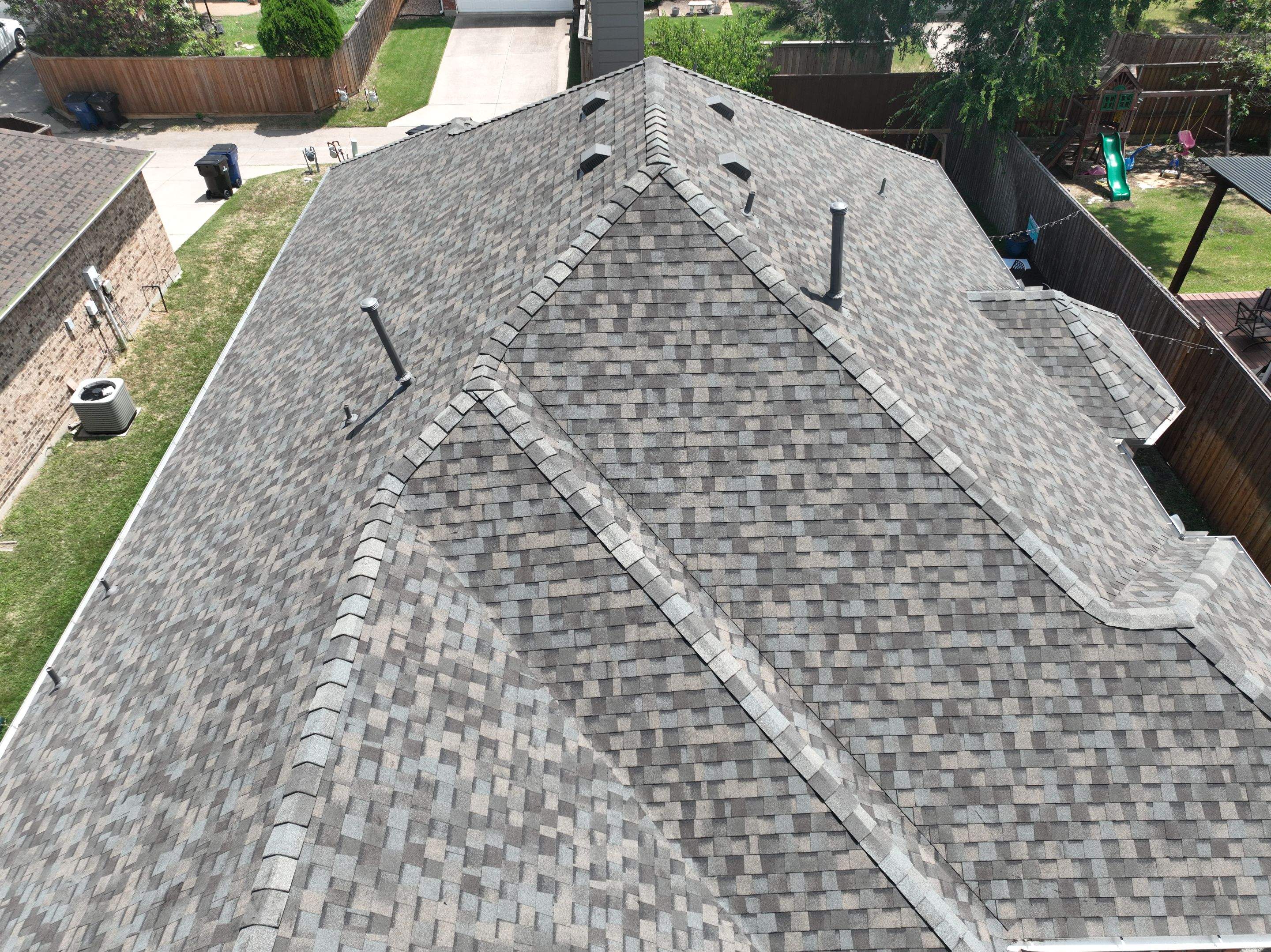 Residential Roofing Installation using CertainTeed Landmark MaxDef Weathered Wood by OneSource Roofing and Restoration