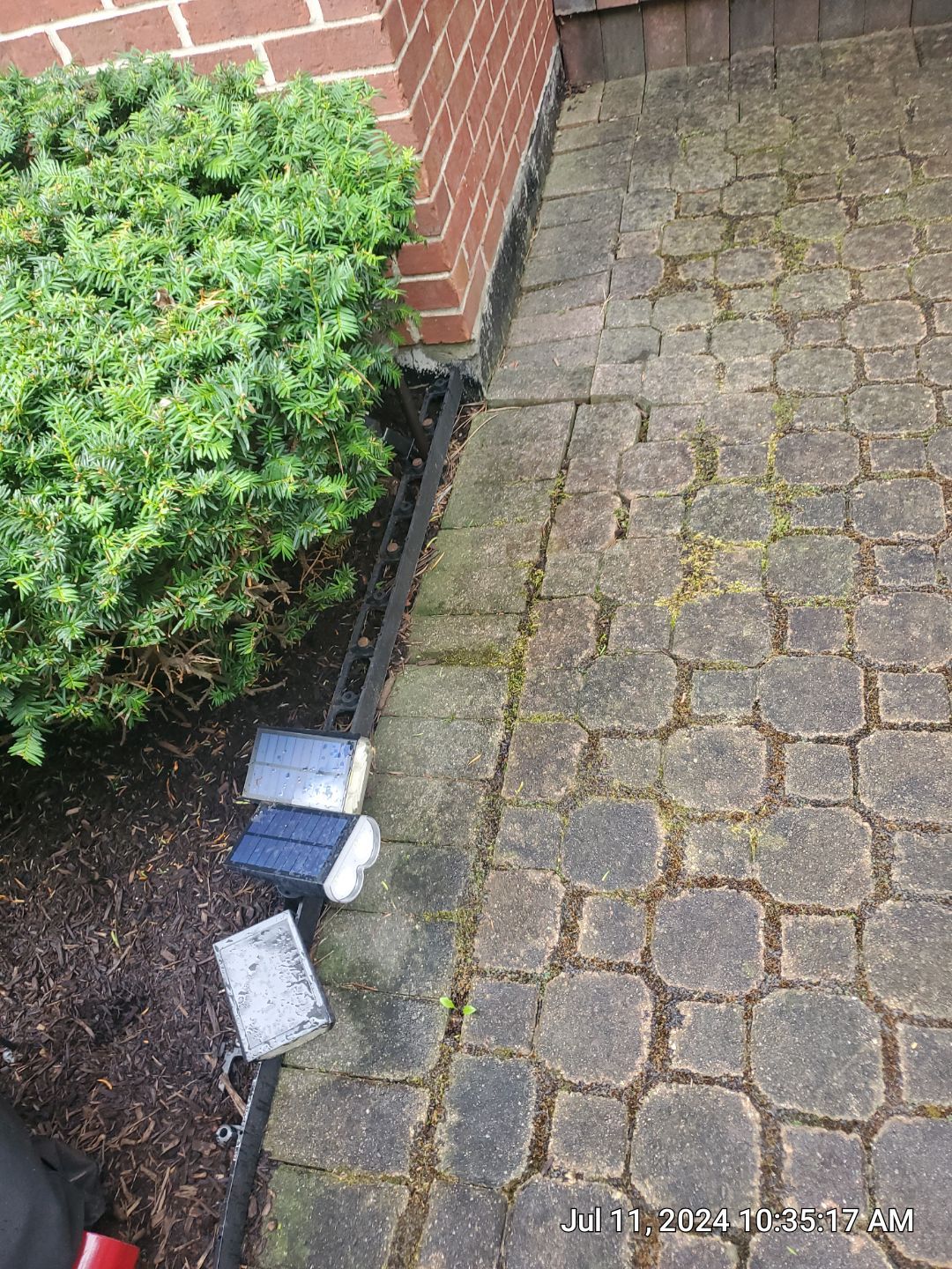 Brick paver repair, clean and seal by Northern Power Washing LLC.