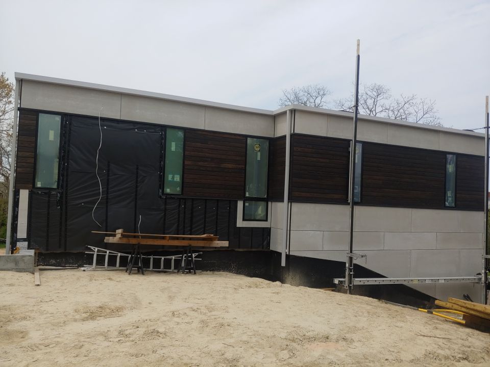 Gutter Installation using Custom 6x6 Fiberglass Gutter in Falmouth, MA by Gutter Pro Enterprises