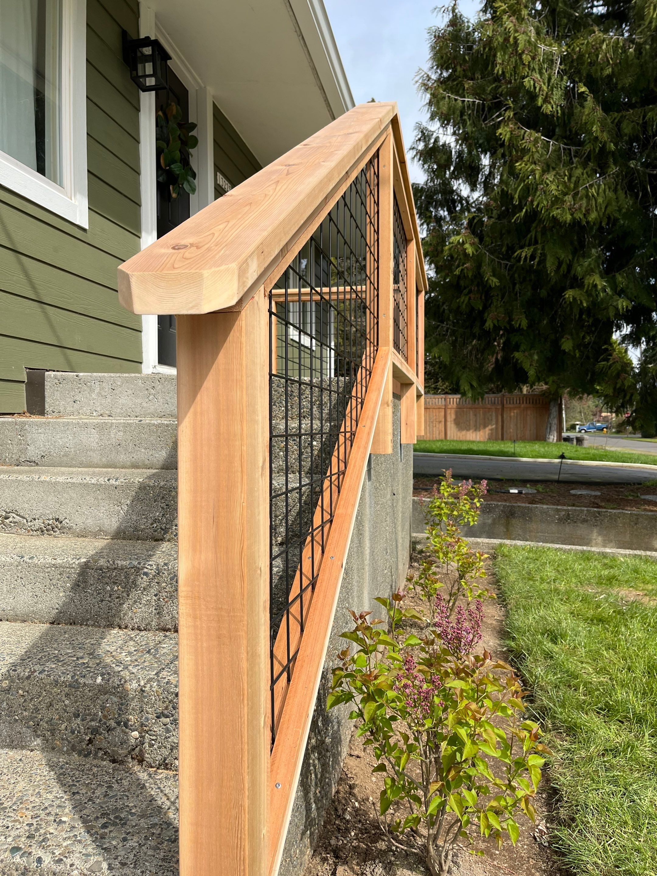 Burien Hogwire Railing  by Alki deck builders 