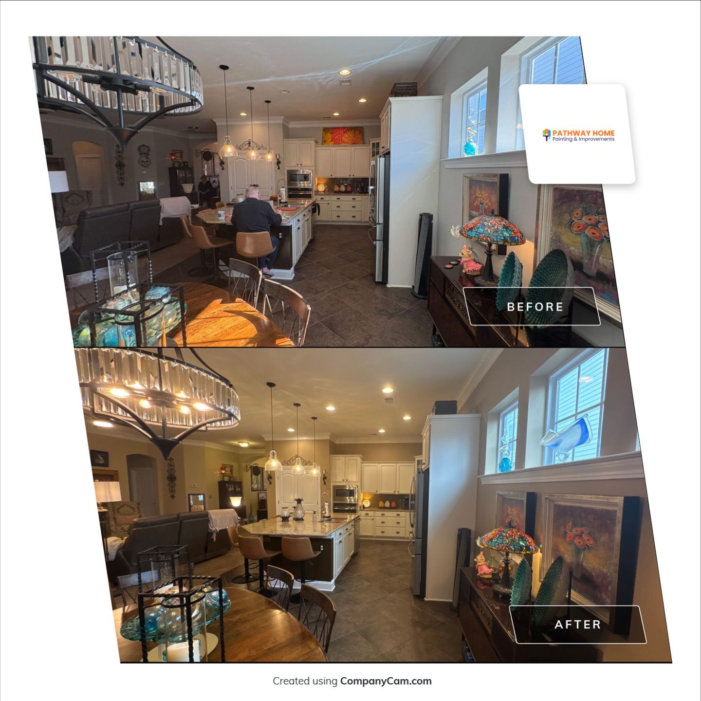 β This Home Runs on Latte Love by Pathway Home Painting & Improvements