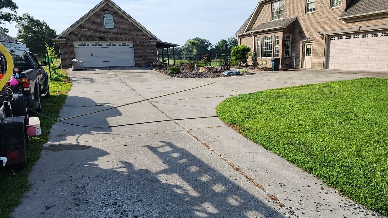 House Wash using cleaner by Power Wash Masters LLC