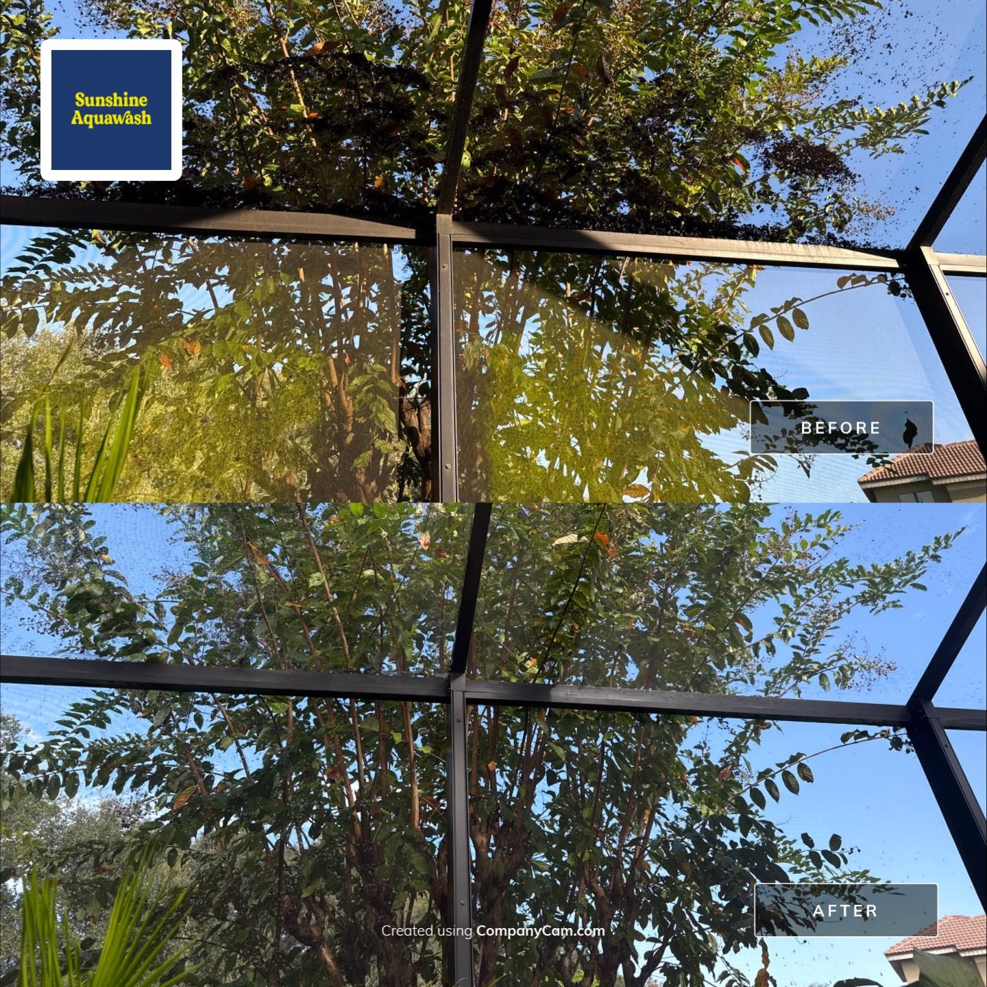 Pool Cage Cleaning | Rye Wilderness, Bradenton FL by Sunshine AquaWash