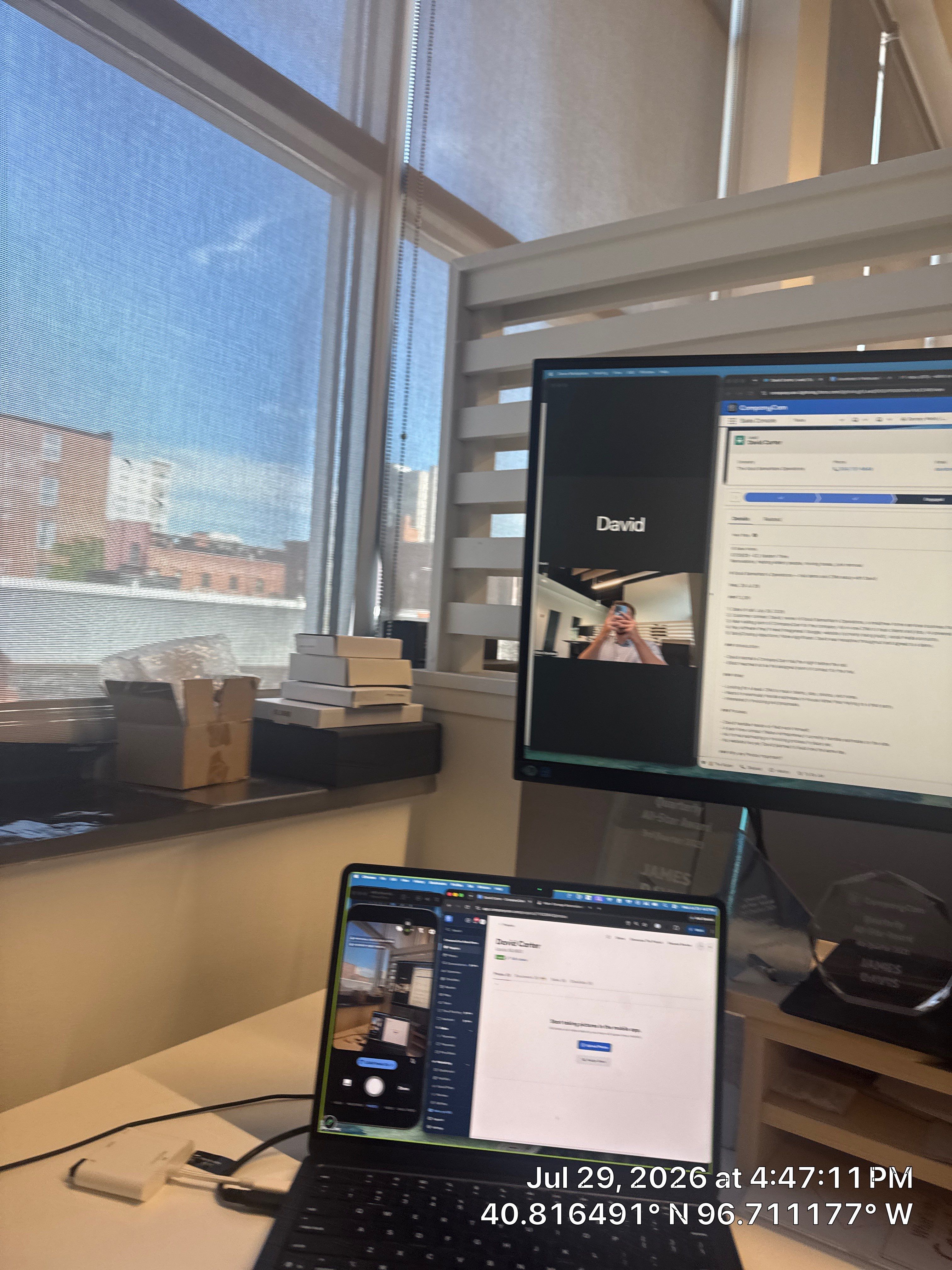 Modern Commercial Office Workspace Updates and Media Installation in Lincoln by CompanyCam Sales Demo