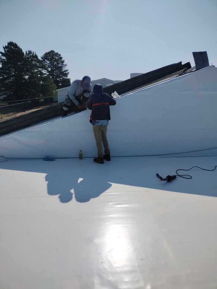 Office Building in Magnolia by Hostetler Roofing