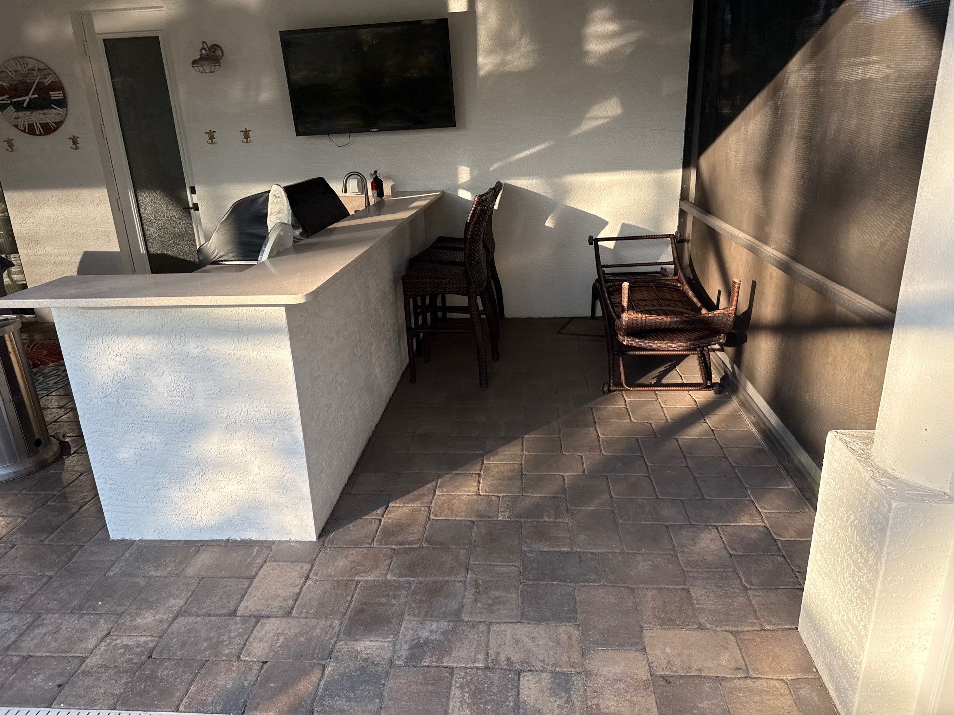 Flat Tile Roof, Paver Pool Deck & Driveway Cleaning | Cove at Twin Rivers, Parrish FL by Sunshine AquaWash
