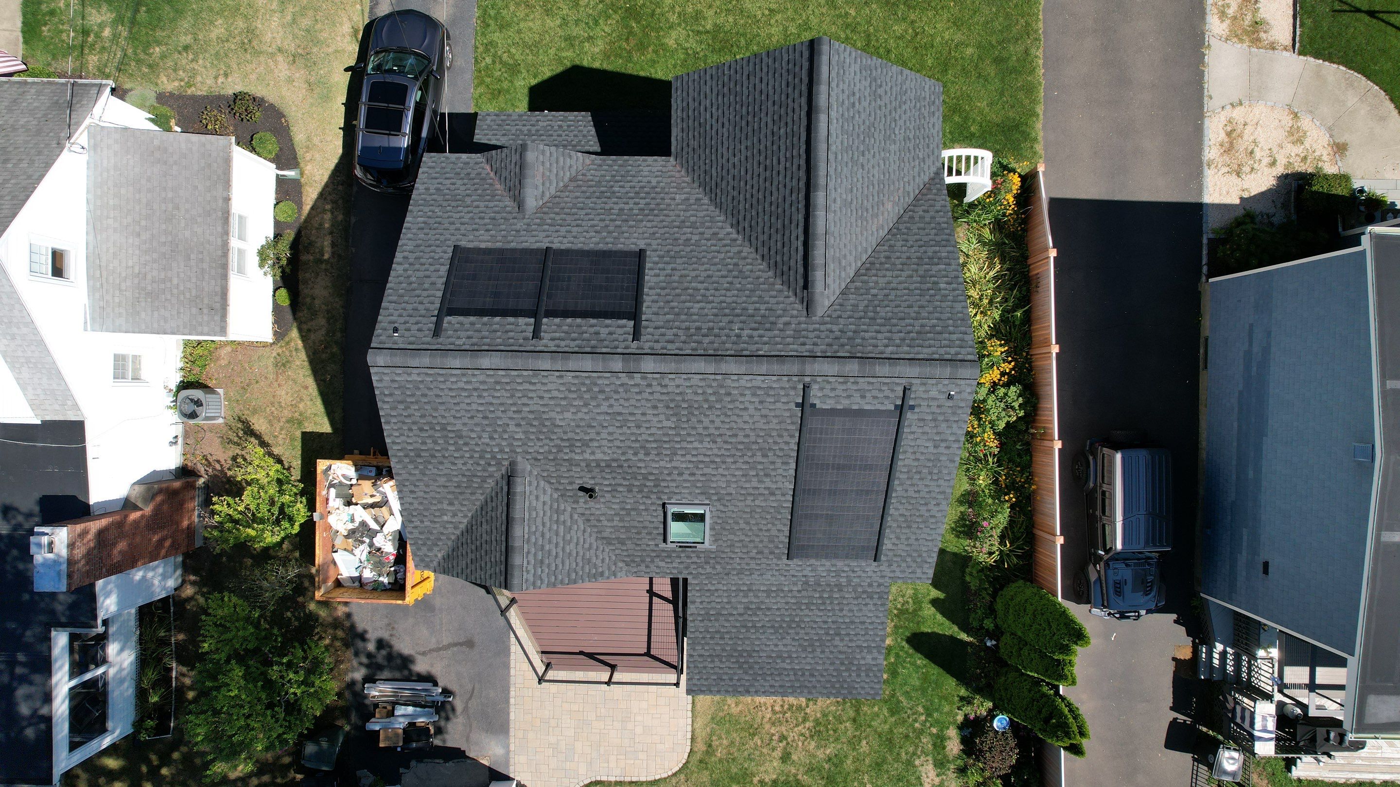 Where integrity meets innovation: Our very first installation of GAF energy timberline solar shingles by DiGiorgi Roofing and Siding Inc