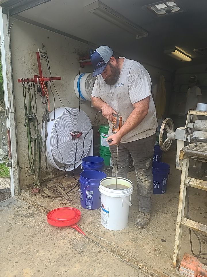 Sewer Repair using Perma-Liner through two manholes by Sureway Comfort John Wilcox Plumbing Heating Cooling