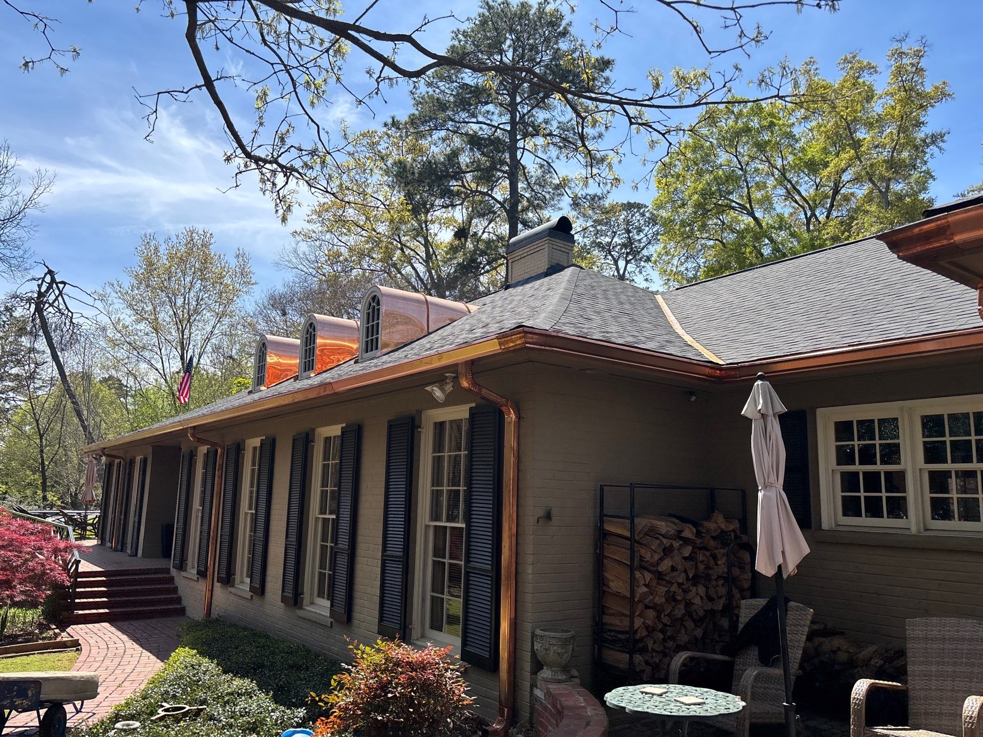Onyx Black Shingle w/ Copper Upgrades by IAM Roofing LLC