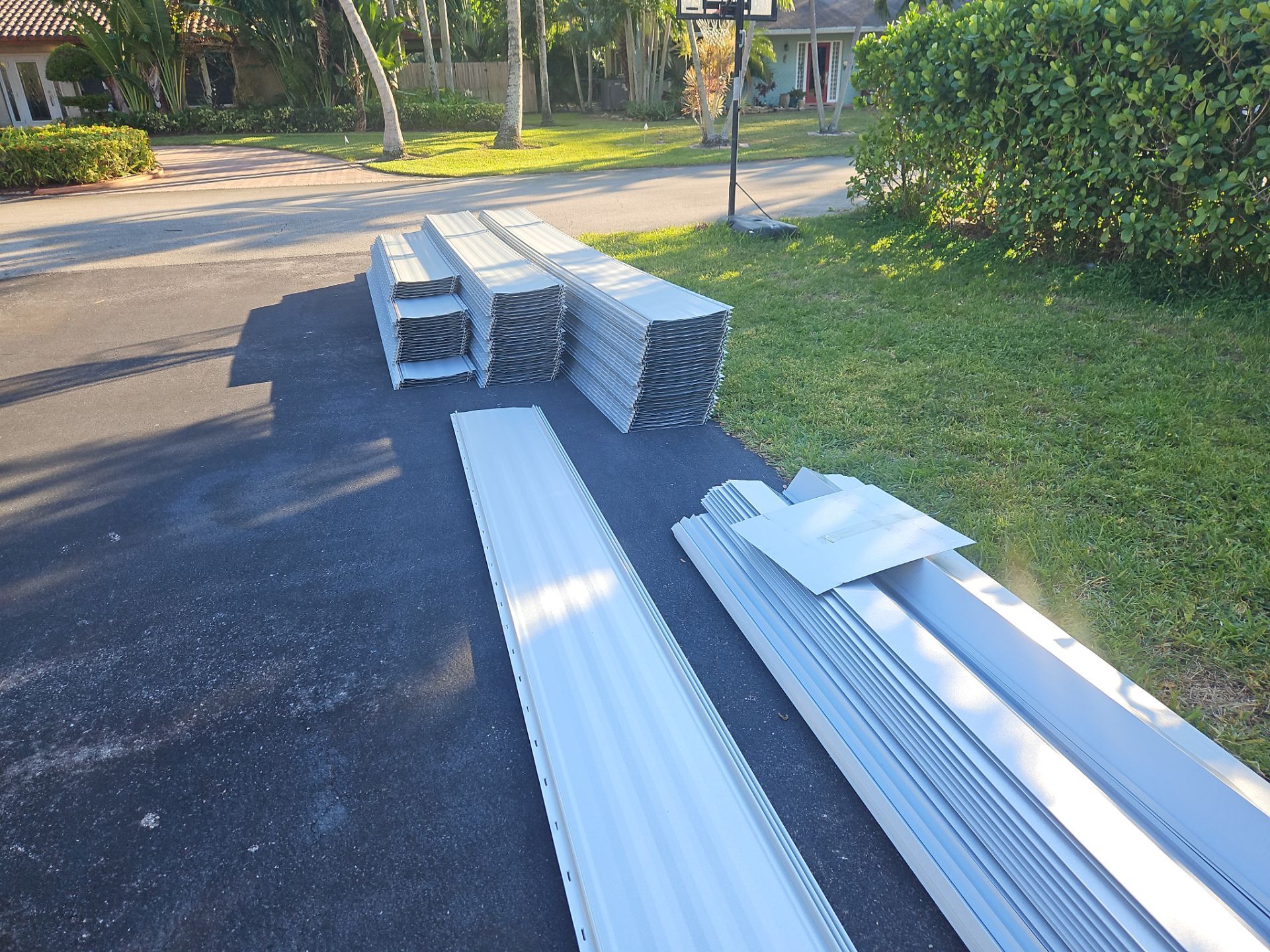 Residential Roofing Installation using 1" Nail strip metal roof by BLUES BROTHERS ROOFING