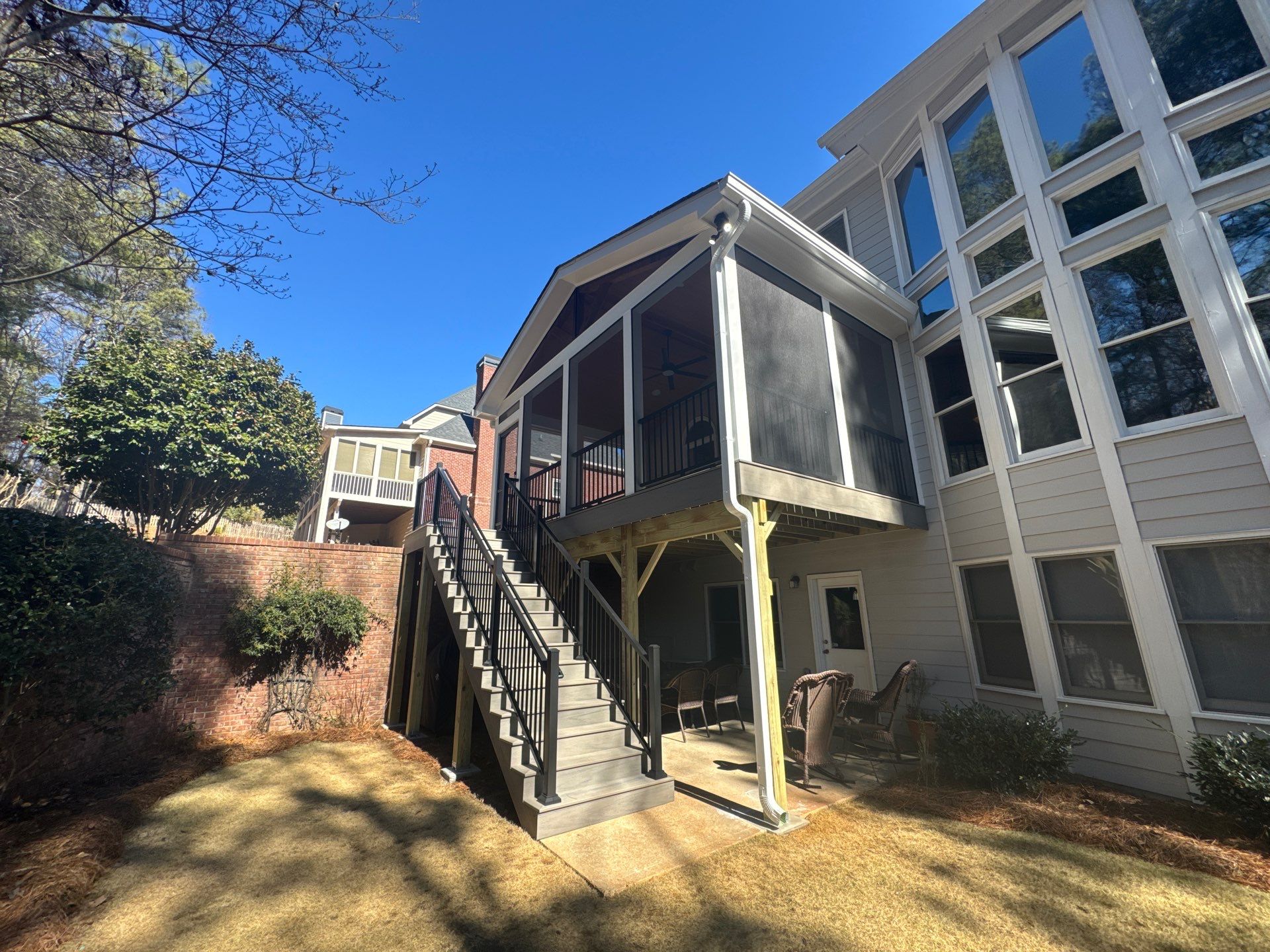 Screen Porch Construction  by Swift Home Renovations 