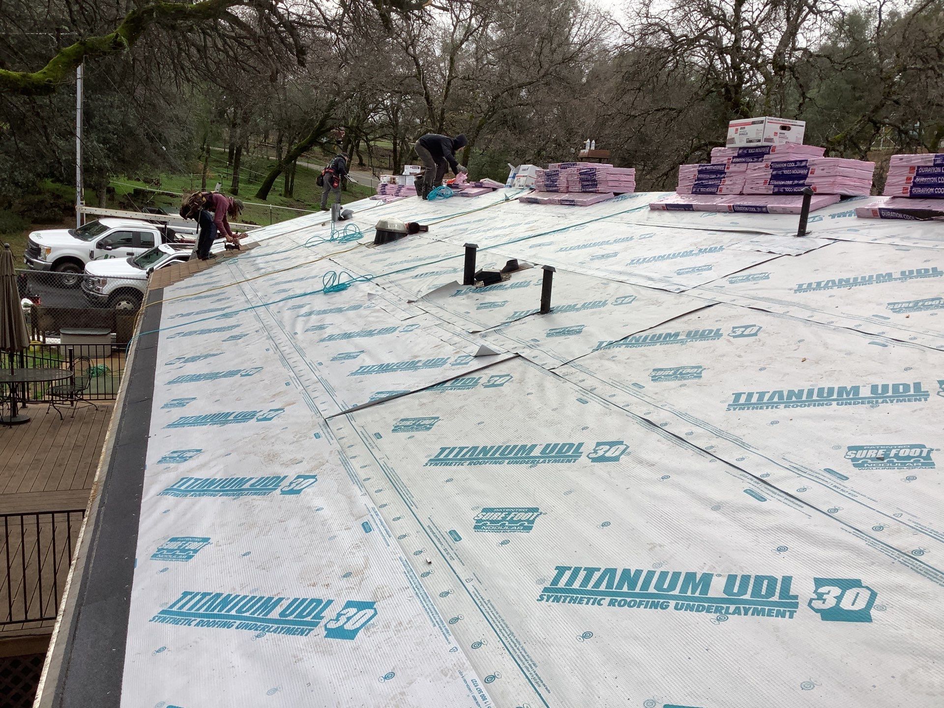 Residential Roofing Installation using Owens Corning Roofing Shingles by Byers Enterprises 