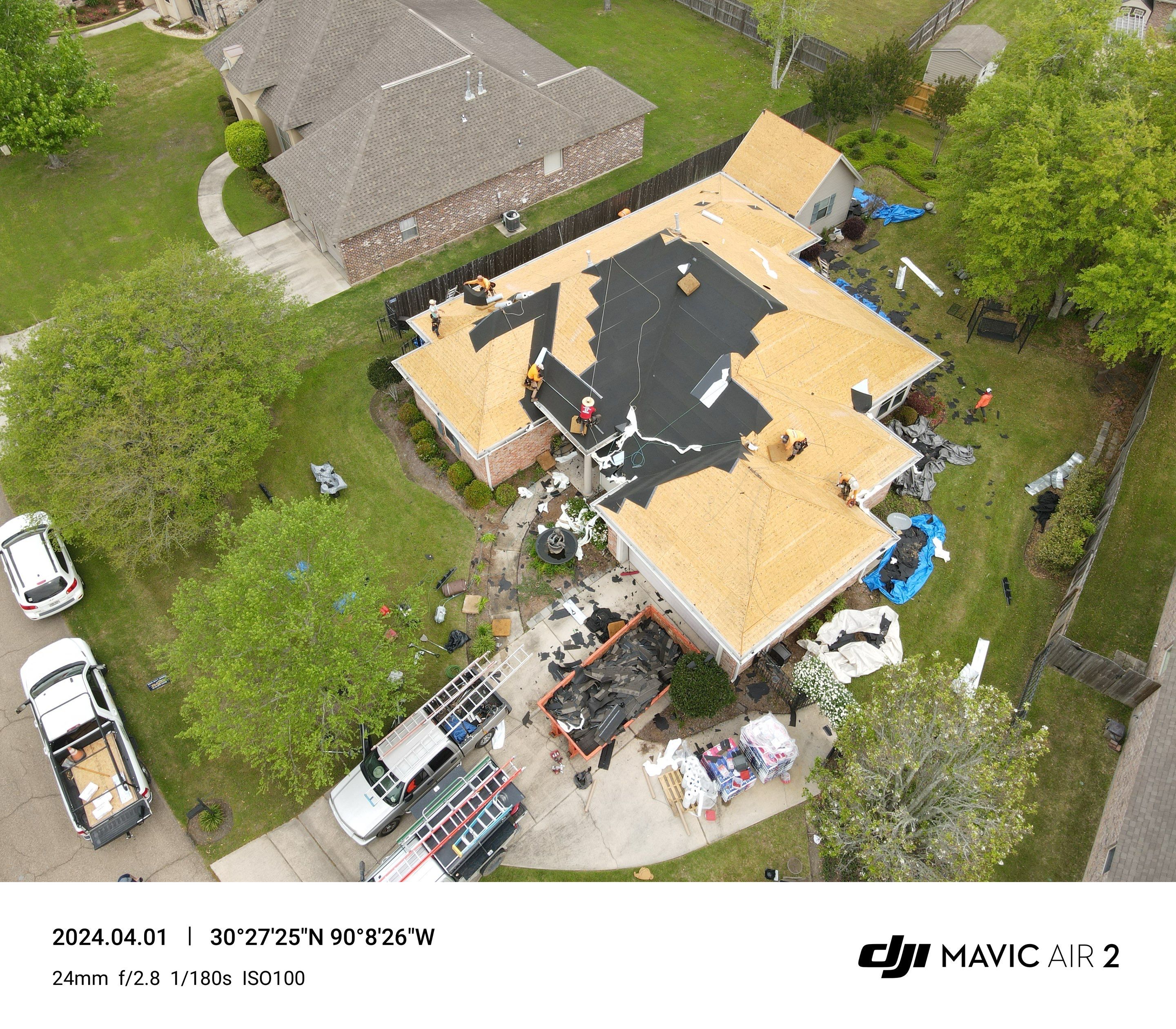 IBHS Fortified Residential Roofing Installation using GAF Timberline HDZ Slate Algae Resistant Laminated High Definition Shingles by Bergens Roofing