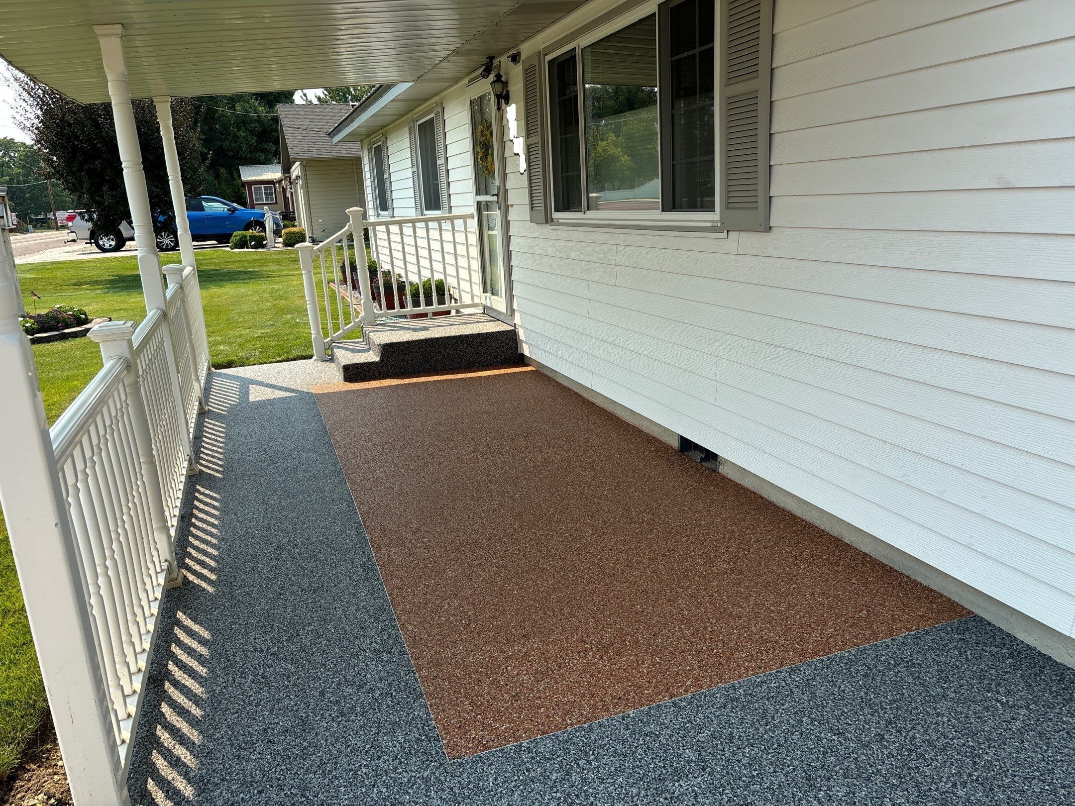 Front and Back Patio Makeover for Oscar by Mr. Mudd Concrete