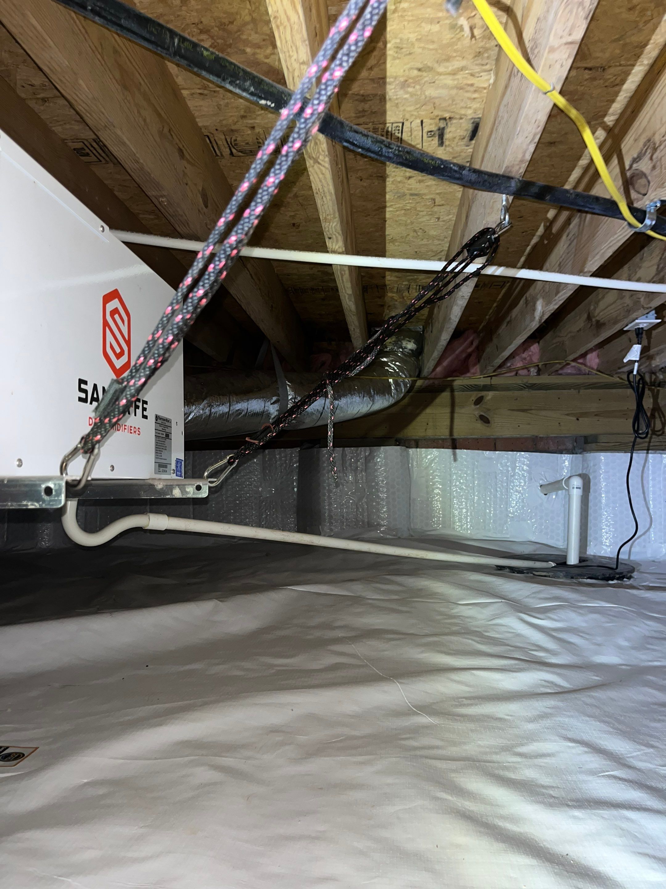 Impact Choice Encapsulation with French Drain and Crawlspace Doors by Impact Crawlspace