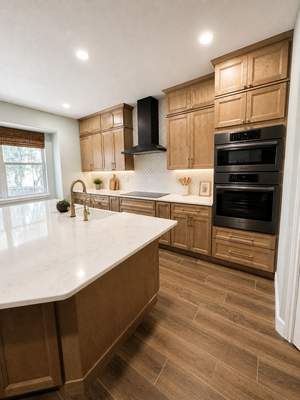 Longs Creek Kitchen Remodel | Warm Wood Cabinets & Custom Storage
