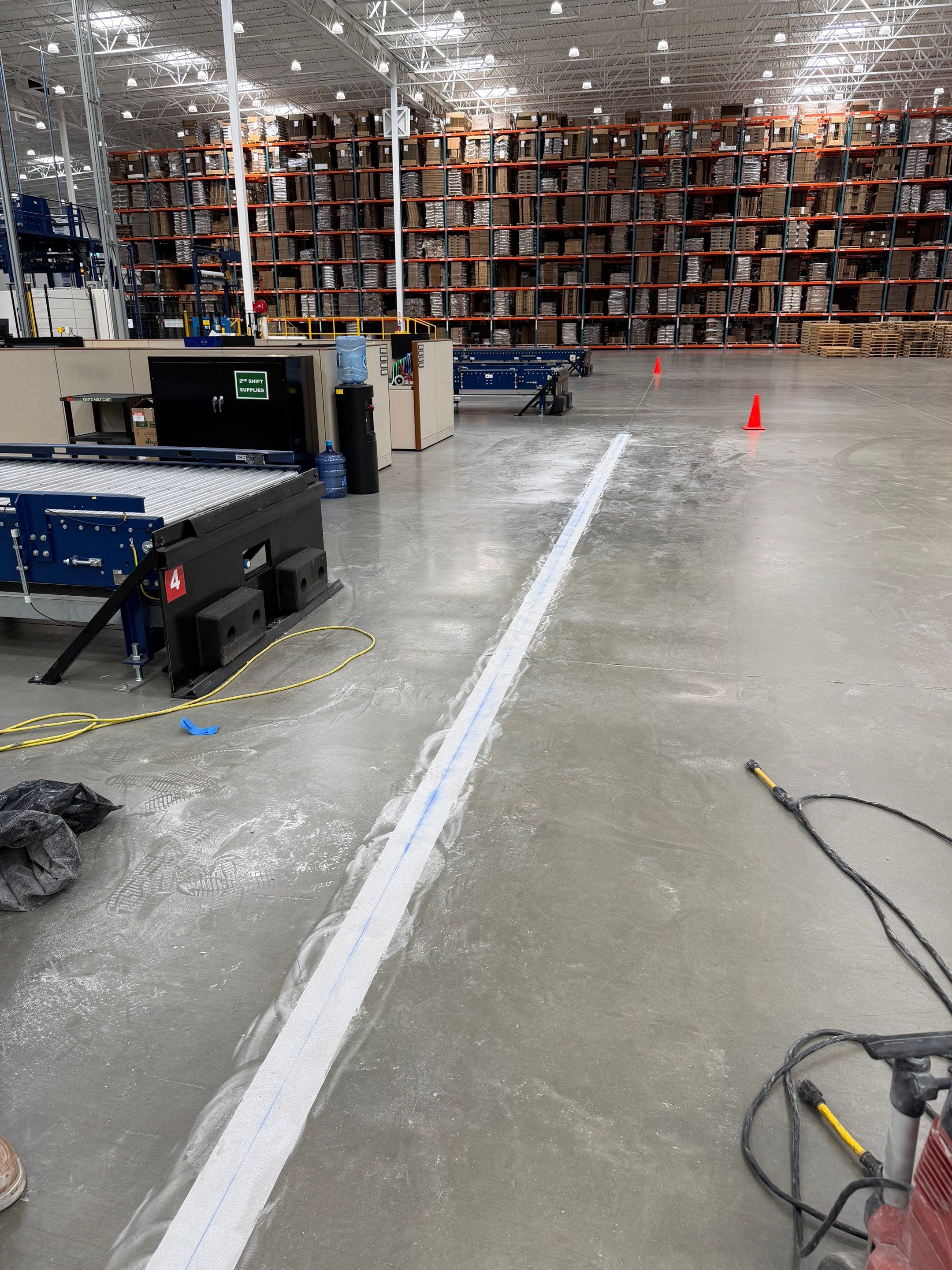 ULINE Stabilization of Deflecting Concrete Floor Panels in Ontario by Elite Concrete Restoration