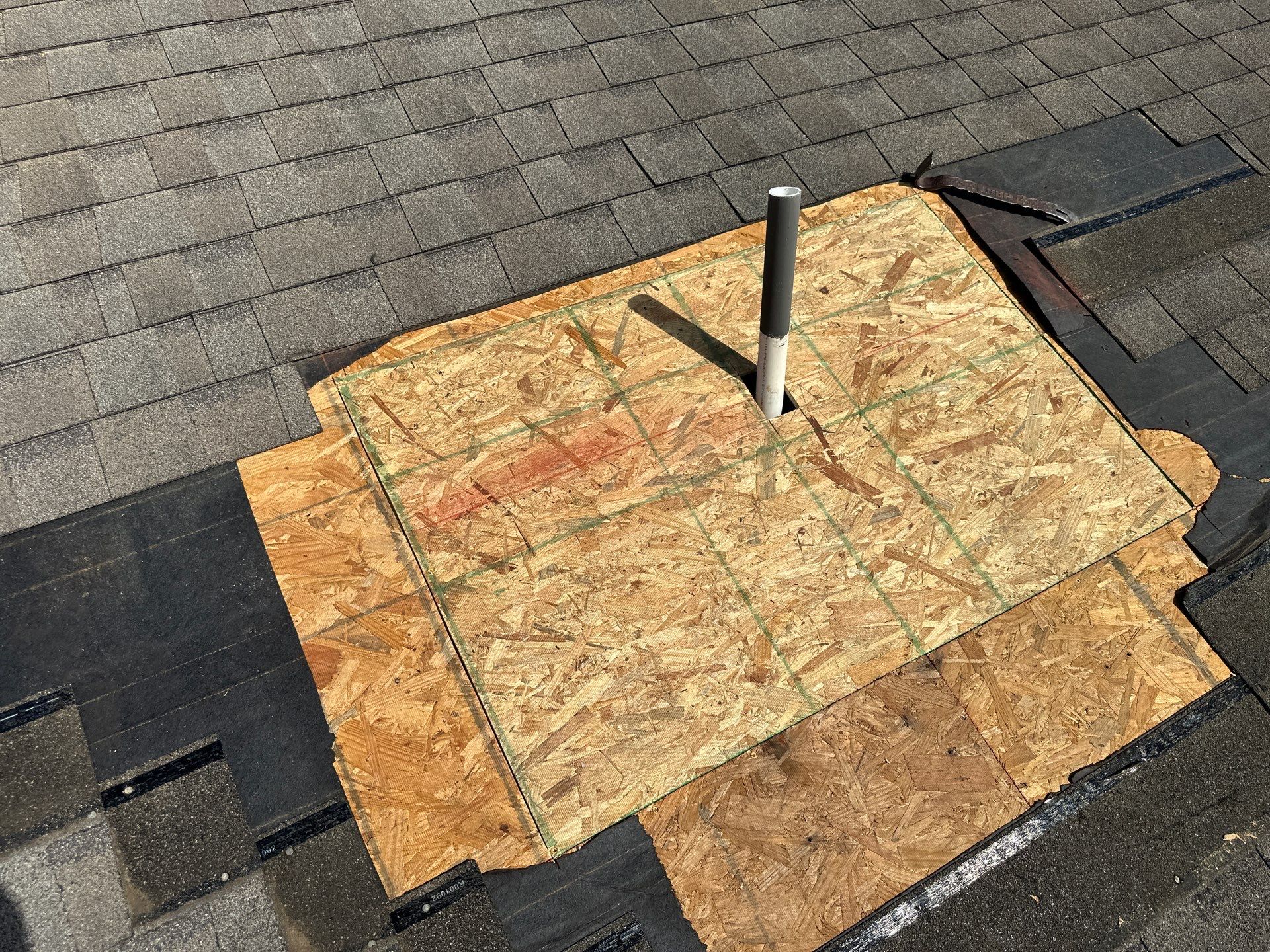 Roof Repair of a leaking Pipe Jack by Core Four Roofing