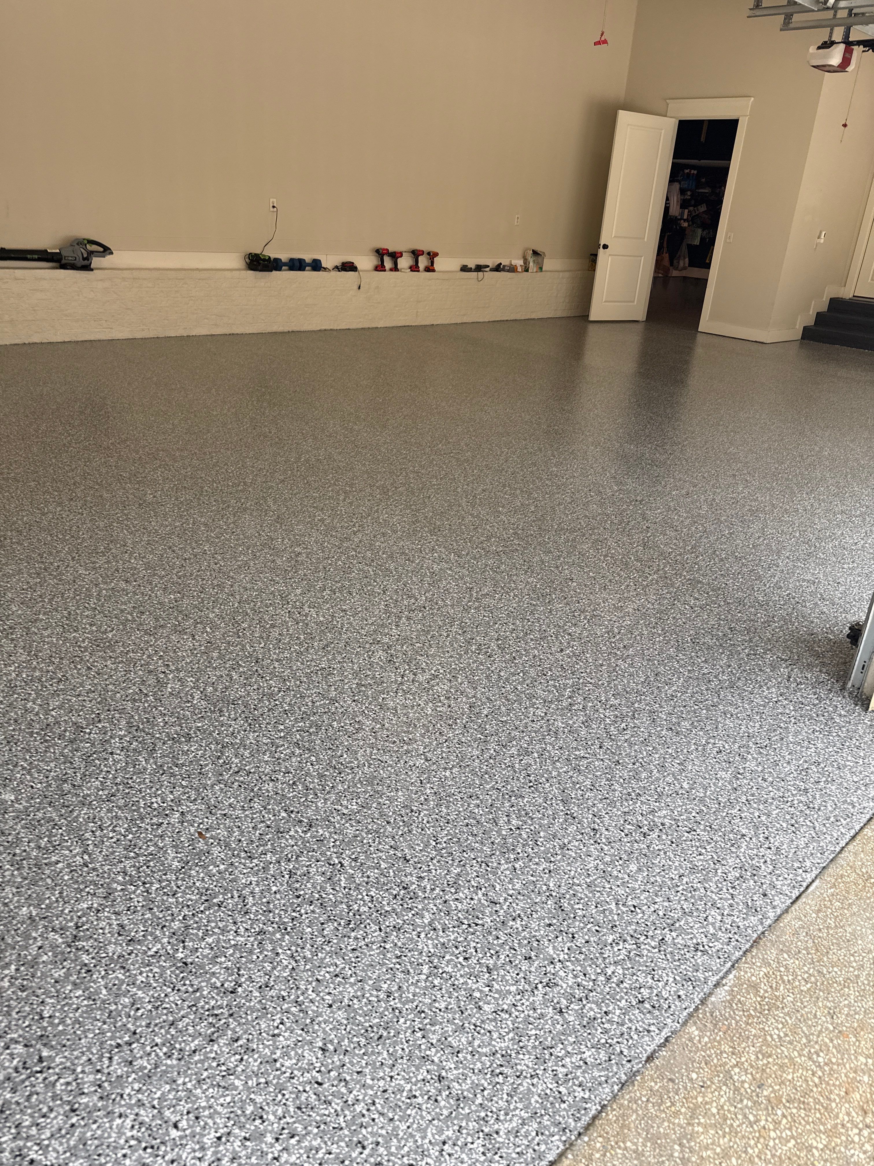 Garage Floor Coating Installation in Fairhope, Alabama by Cornerstone Hard Surface Restoration