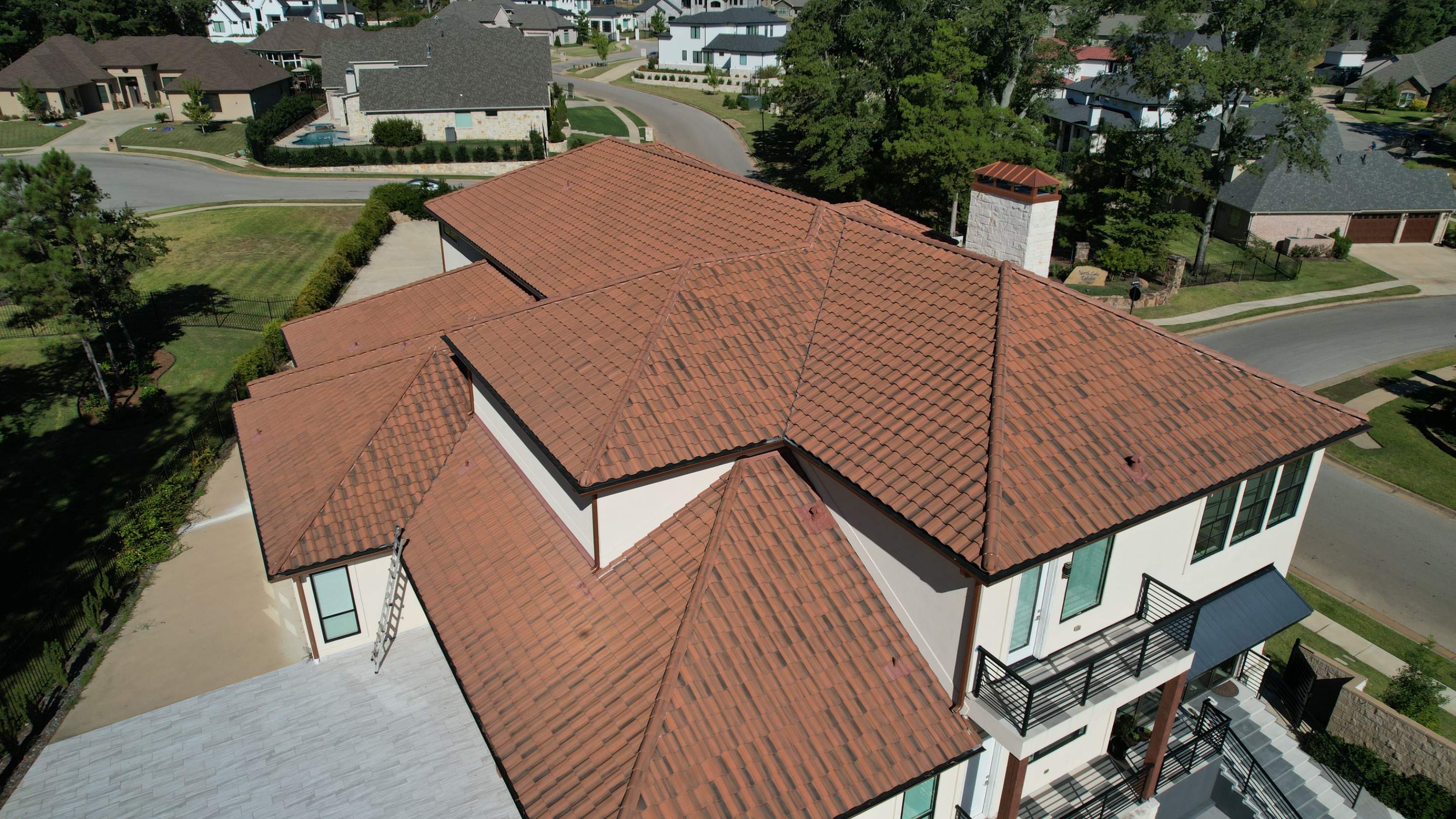 Residential Roofing Installation using EagleView Concrete Tile by Sky High Roofing