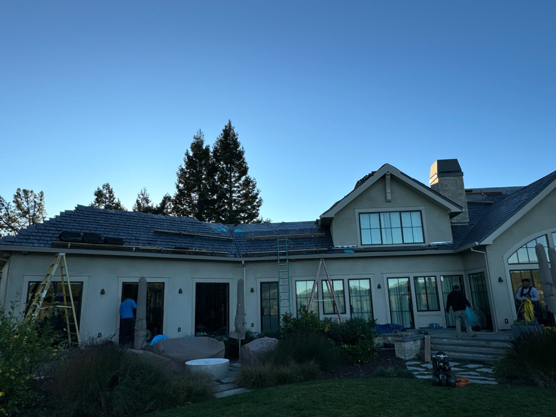 Residential Roofing Installation using Slate by Acker Roofing