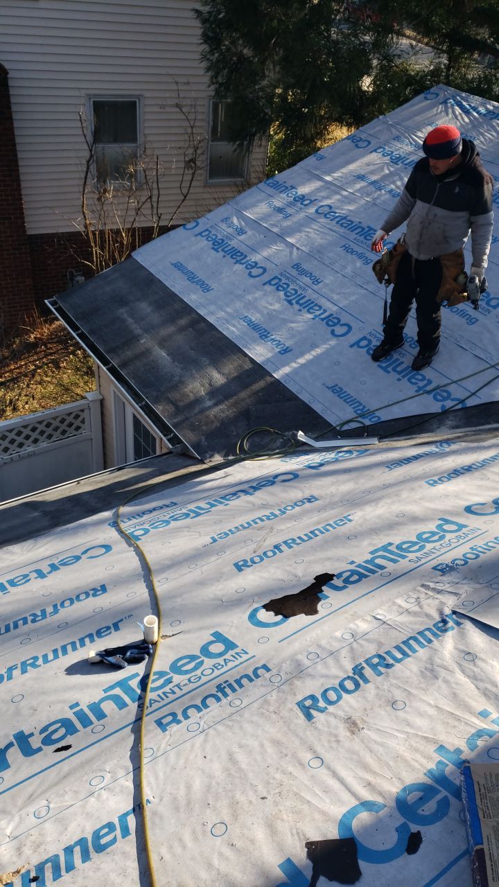 Burke Certainteed Landmark Pro MD Colonial Slate New Roof Installation by RM Banning, Inc.