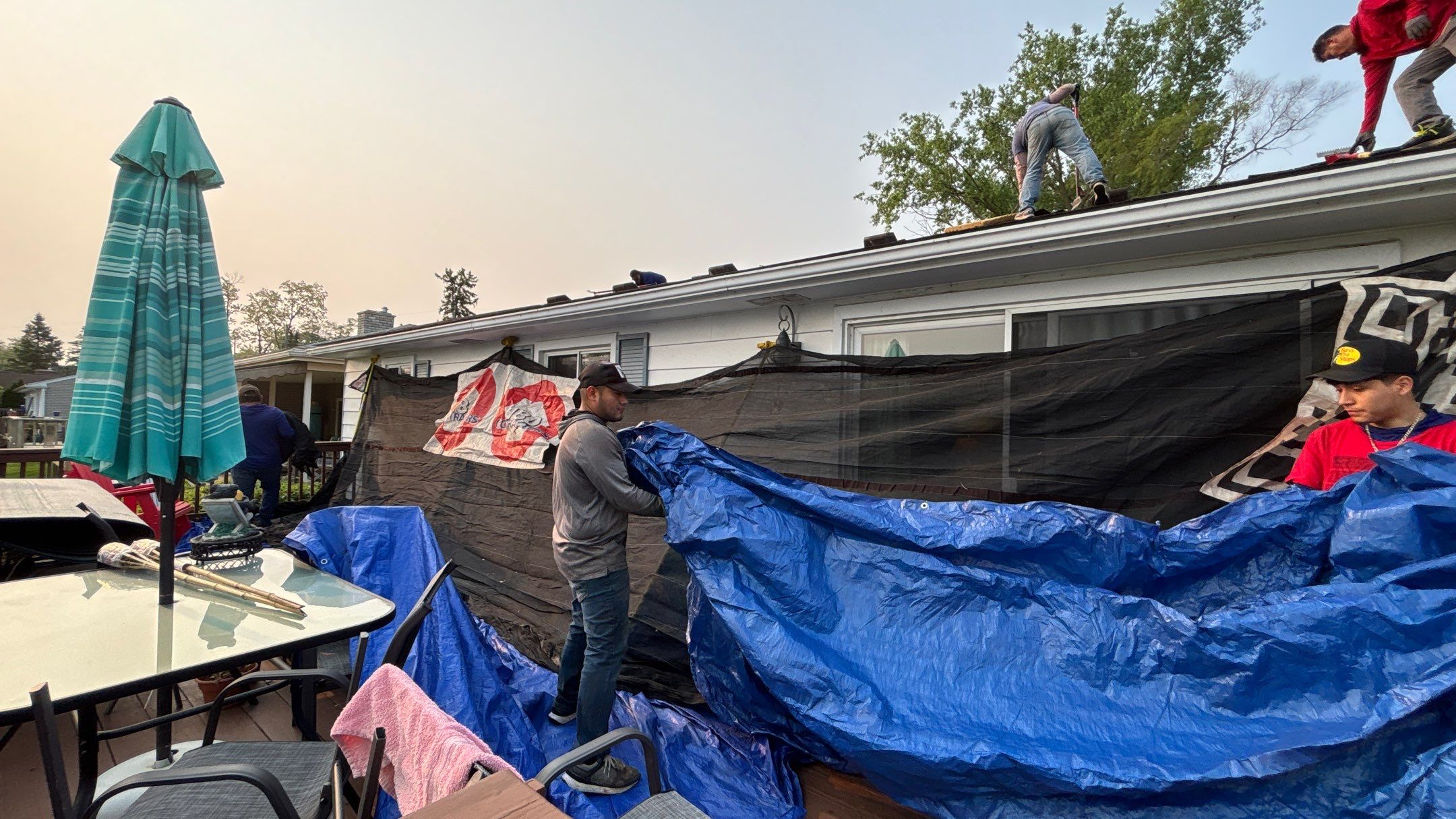 Roof Replacement using Owens Corning Desert Rose by 180 Contractors