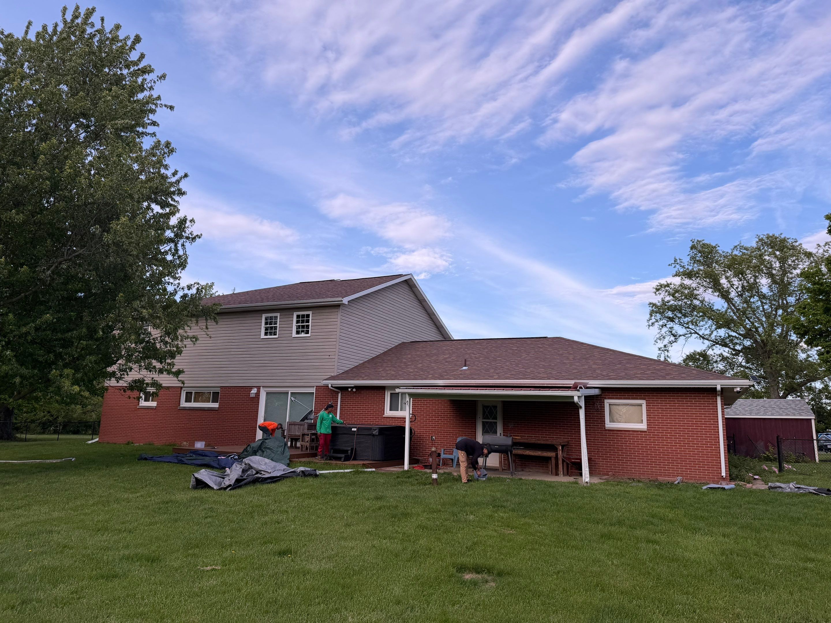 Project in Albany, IN by Rodeffer Roofing INC
