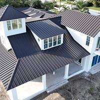 24ga 1.5" Mechanical Seam Dark Bronze by Total Roofing System The Metal Roof Experts