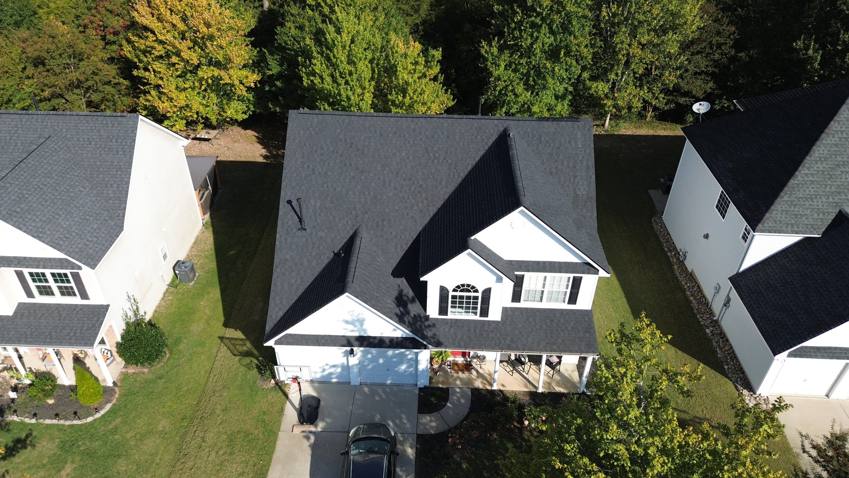 Roof and downspout replacement by hail damage by Just Brilliant Restoration JBR