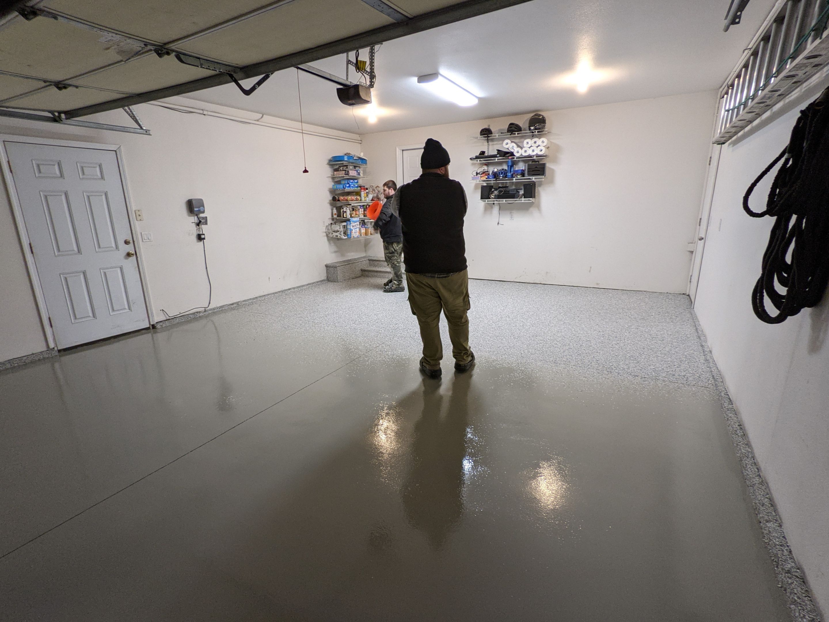 Garage Transformation using Tidal Wave by Croc Coatings, LLC