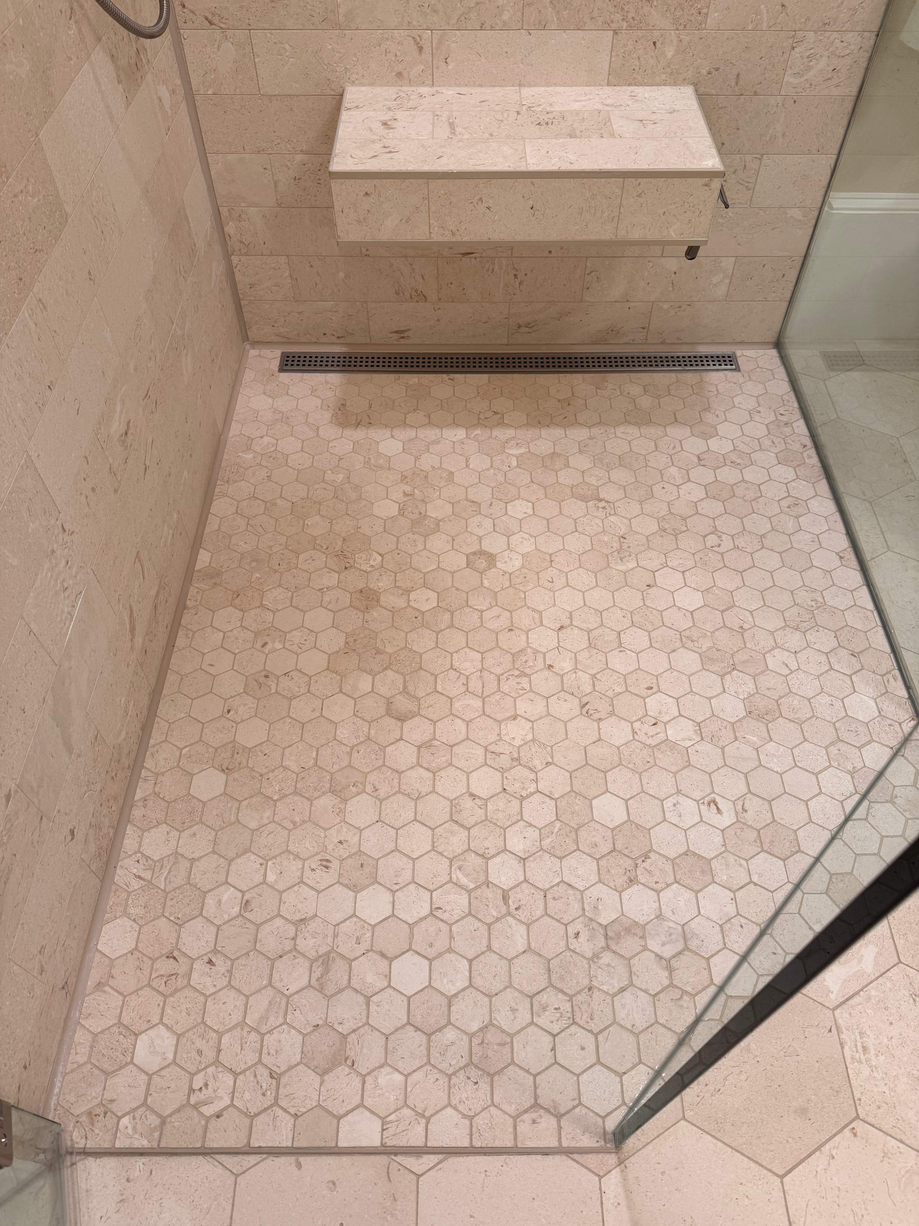 Master bathroom renovation by Prudencio