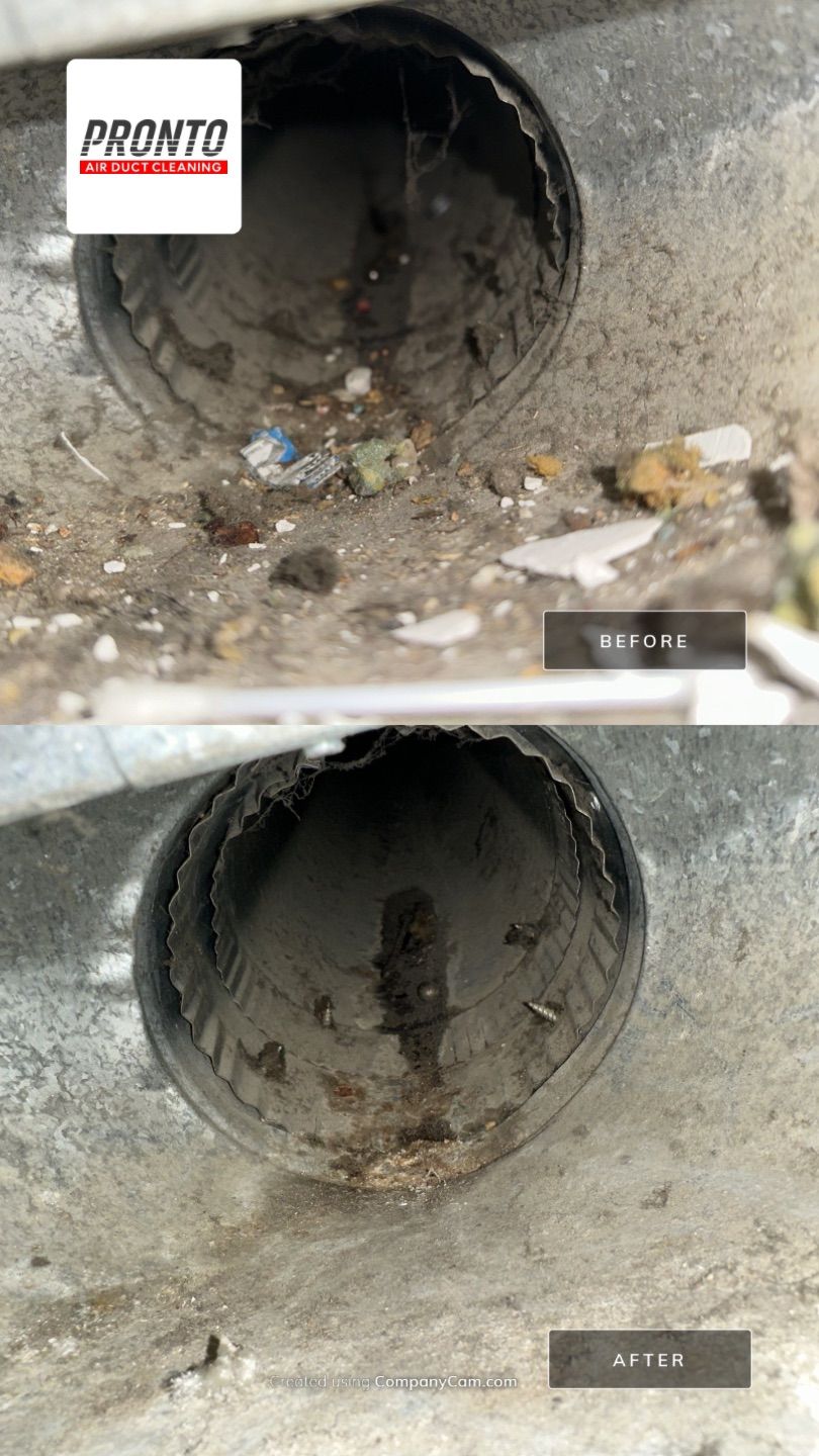 Air duct cleaning using Hypervac by Pronto Air Duct Cleaning