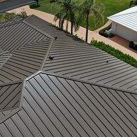 24ga 1.5" Mechanical Seam Medium Bronze  by Total Roofing System The Metal Roof Experts