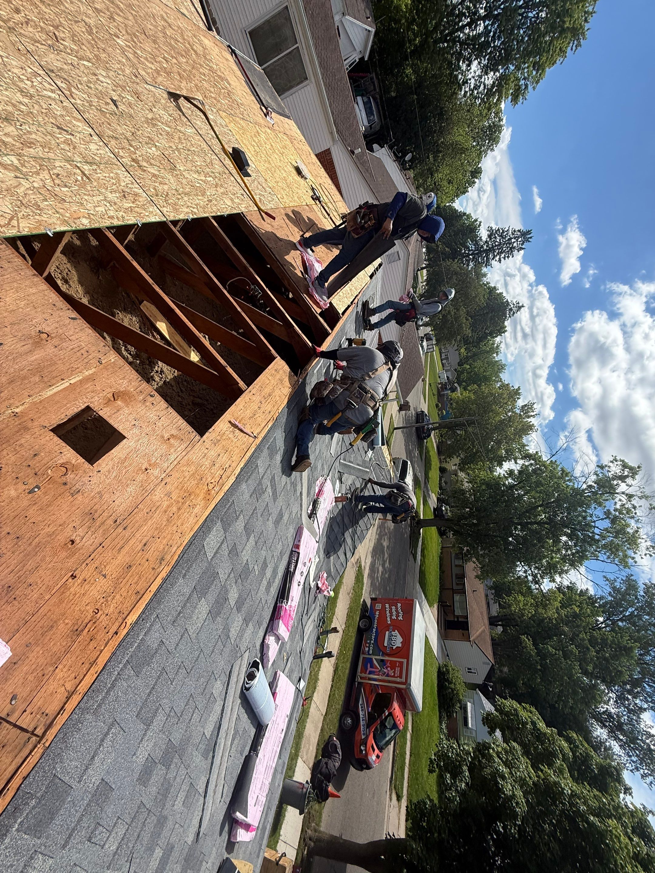 Roof Replacement using Owens Corning Tru Definitions by 180 Contractors
