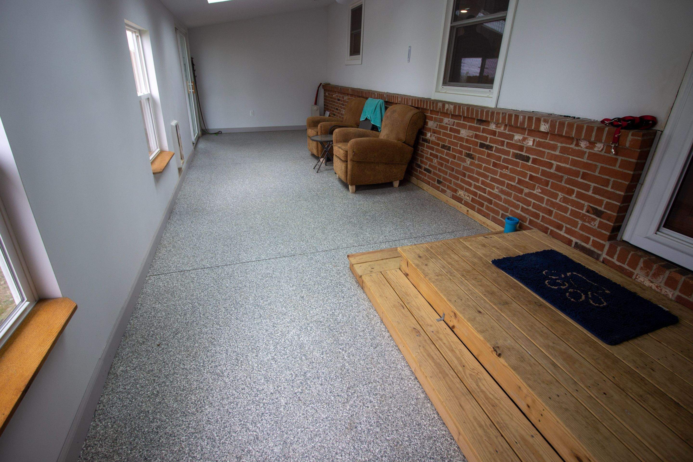 Sunroom Installation using Granite by Your1DayFloor.com